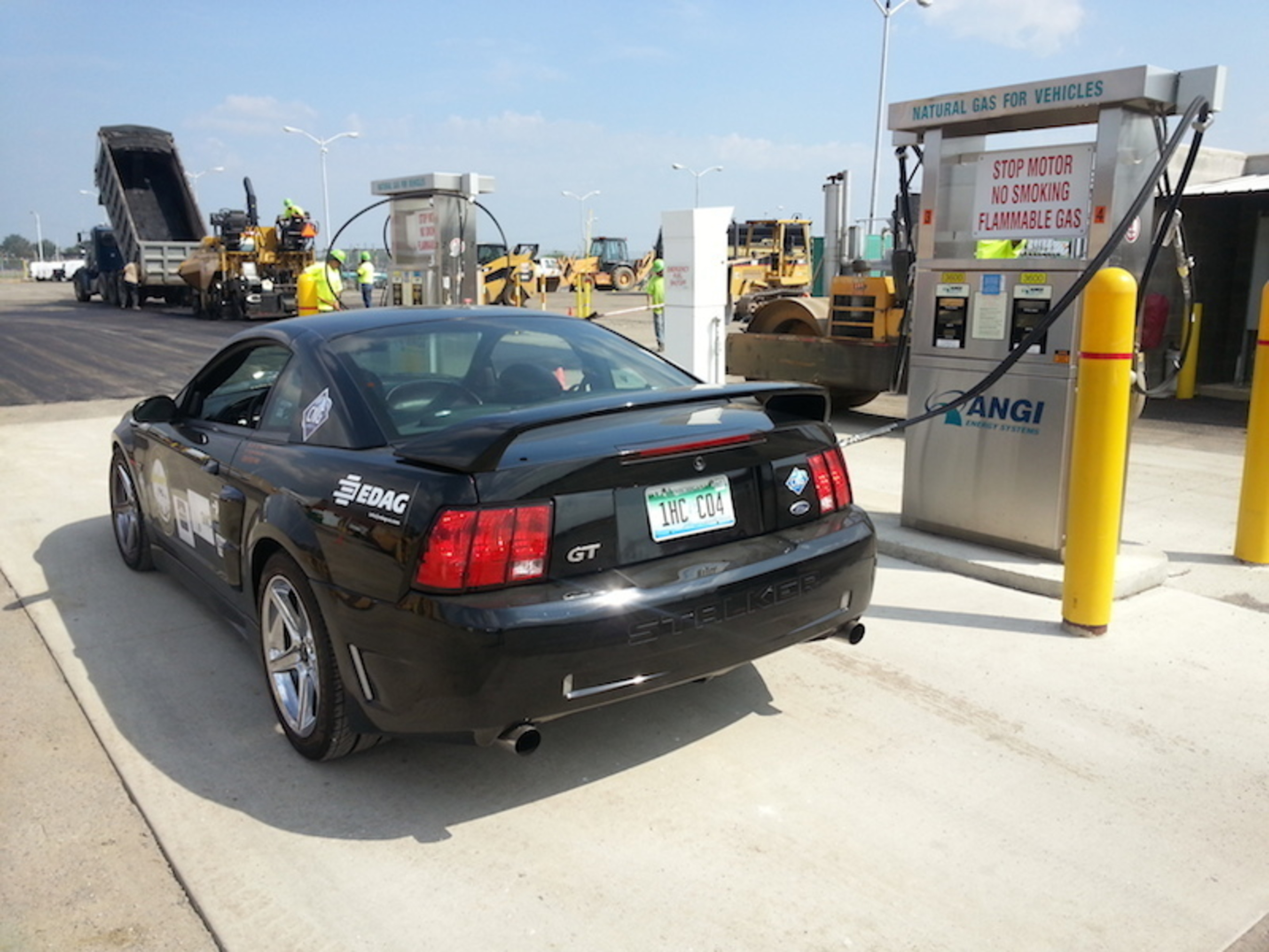 Street Legal Mustang Muscle Car refueling with CNG. (PRNewsFoto/Performance CNG, LLC )
