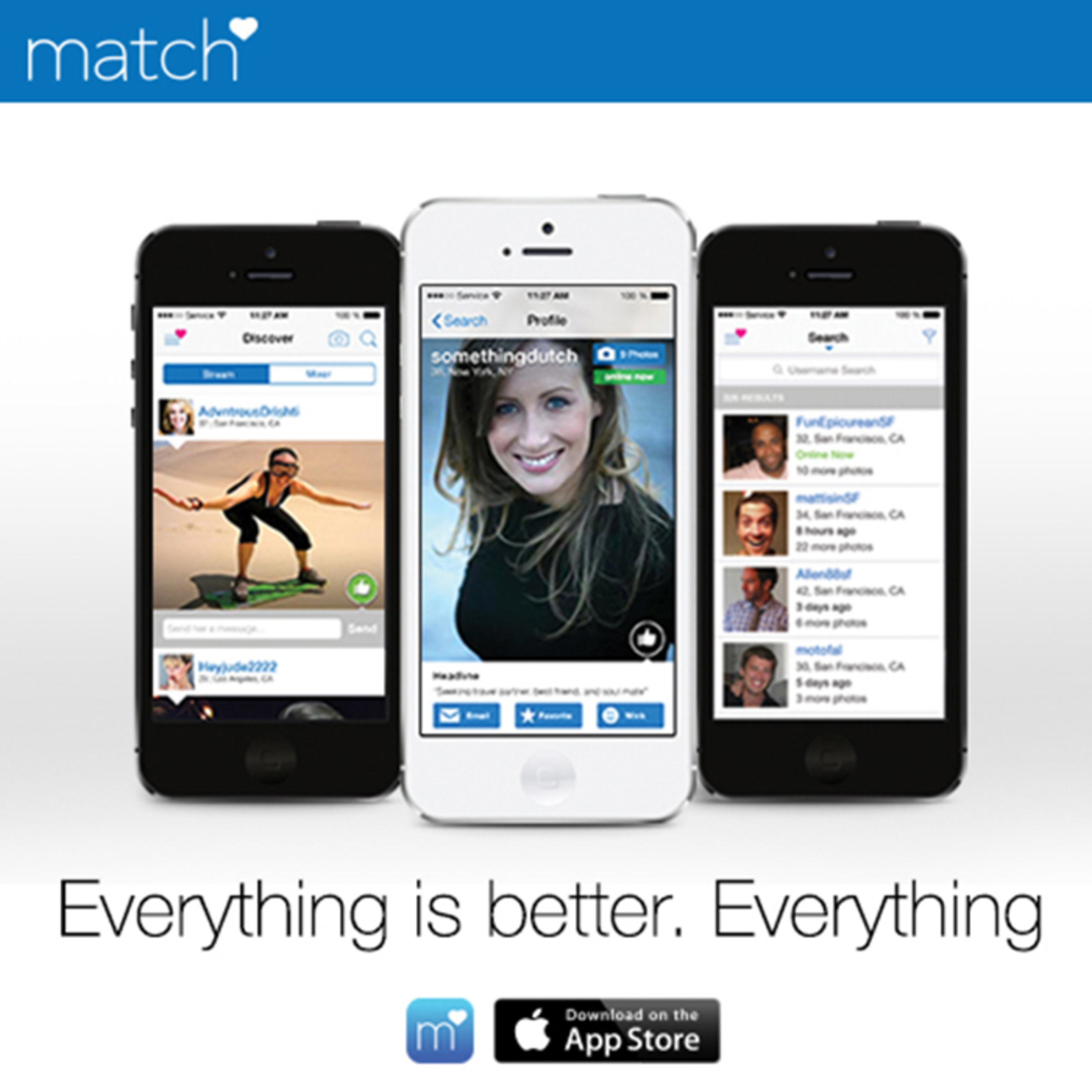 Match launches brand new app for iPhone and iPod Touch (PRNewsFoto/Match.com)