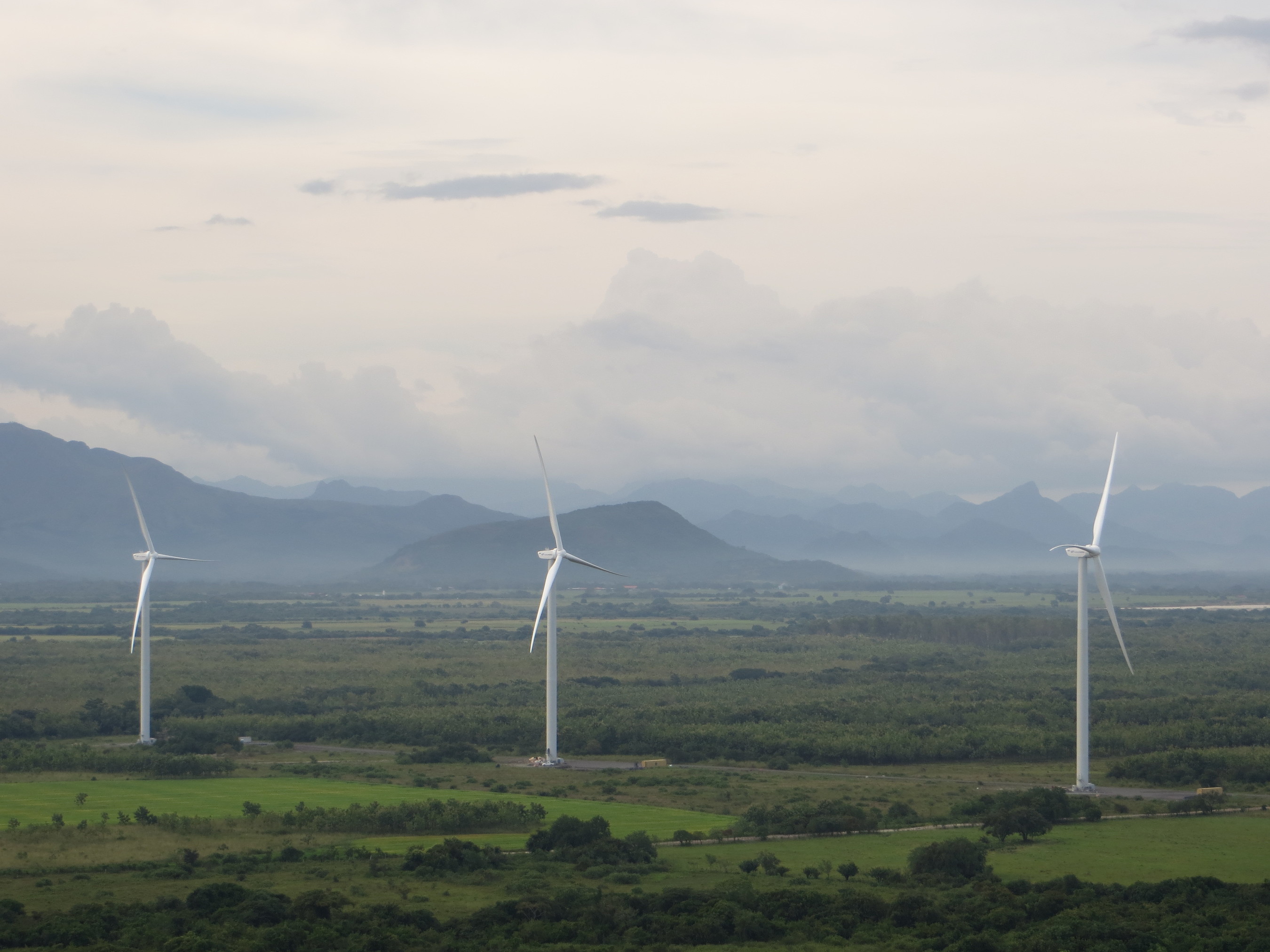 Goldwind's 2.5 MW PMDD turbines operating in Panama earlier this year. (PRNewsFoto/Goldwind USA, Inc.)