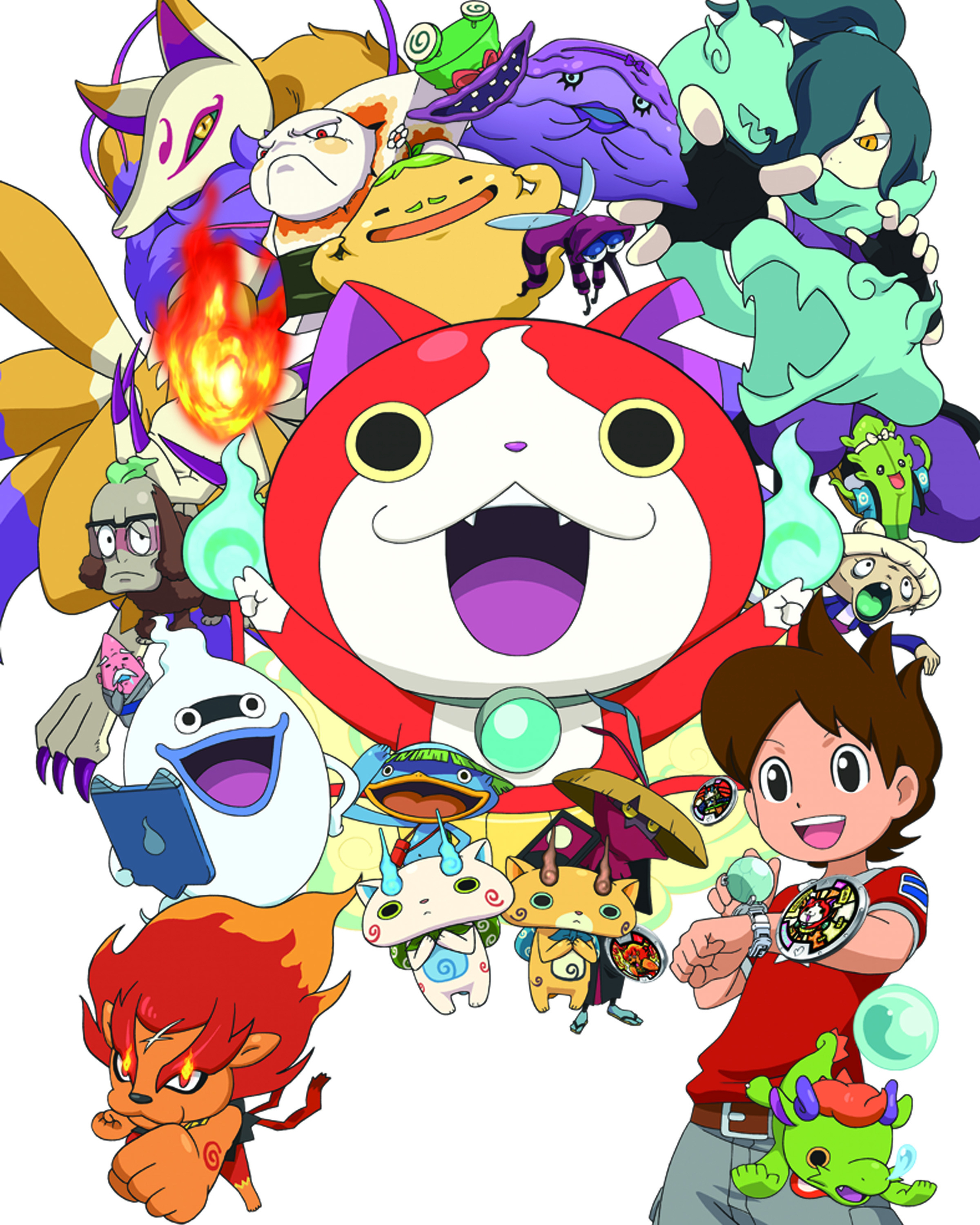 In the hugely popular Japanese comic and TV show "YO-Kai Watch," a curious ten-year-old boy frees Whisper, a ghost-butler yo-kai, from 190 years of imprisonment. In gratitude, Whisper pledges to protect the boy from supernatural challenges, and gifts him with a magical tool, which allows the youth to see other yo-kai. The young boy and Whisper, together with another yo-kai spirit, Jibanyan the twin-tailed cat, engage with some of the yo-kai spirits, in this ongoing comedic adventure. (PRNewsFoto/Dentsu Entertainment USA, Inc.) (PRNewsFoto/Dentsu Entertainment USA, Inc.)