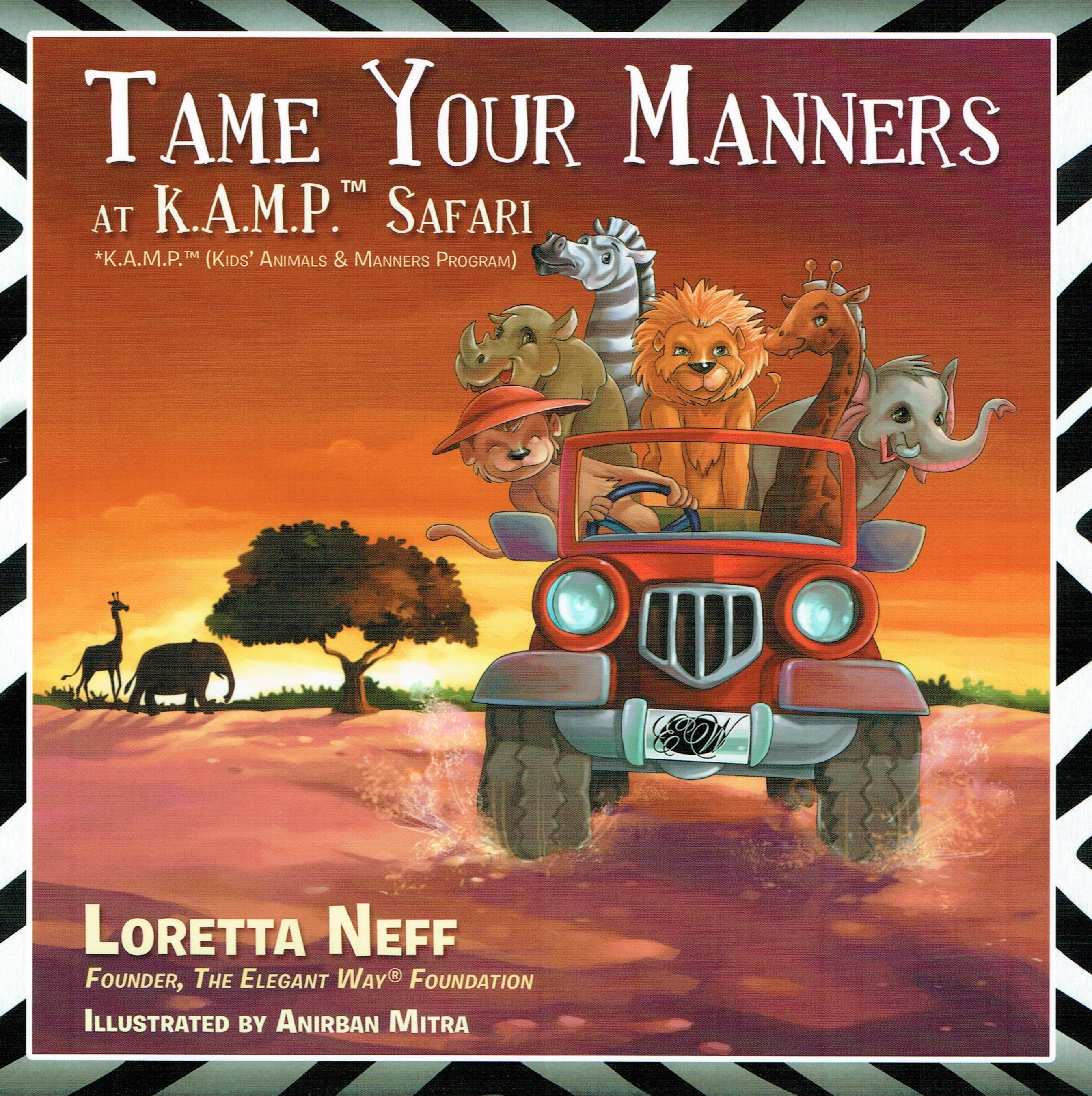 Tame Your Manners at K.A.M.P. Safari Book Cover (PRNewsFoto/The Elegant Way Foundation)
