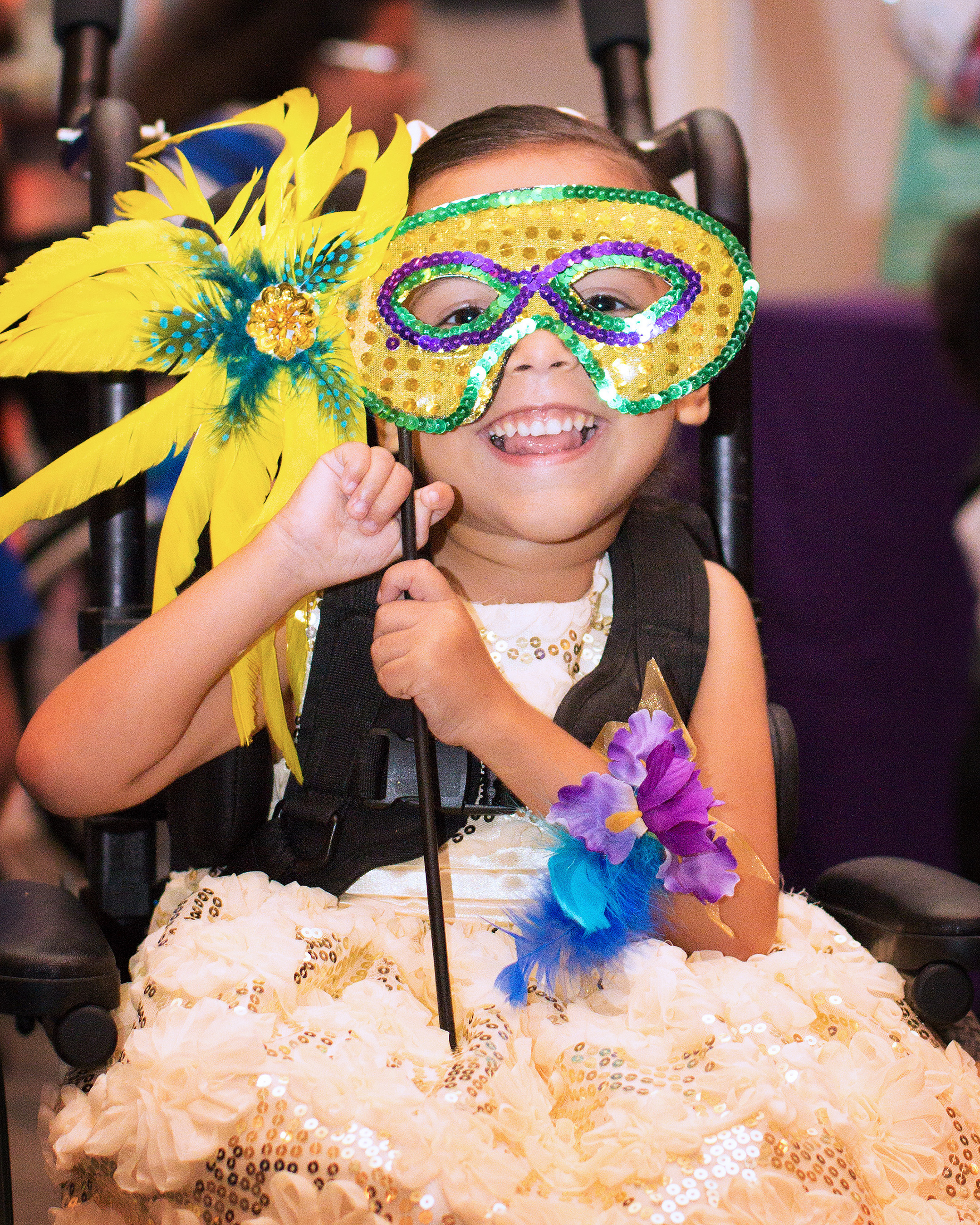 Pediatric patients at St. Joseph's Children's Hospital in Tampa enjoy a masquerade-themed prom held in their honor Friday, April 25, 2014.  (PRNewsFoto/St. Joseph's Children's Hospital)