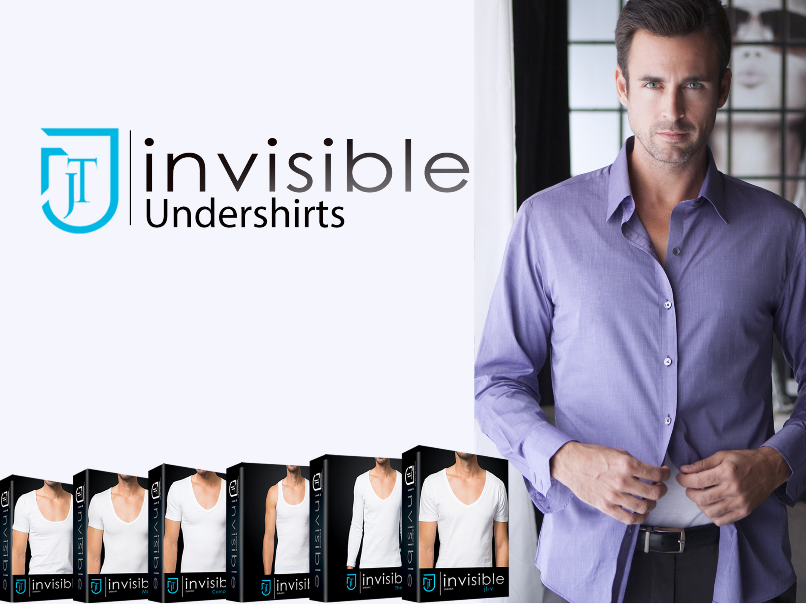 jT Invisible Undershirts from Collected Threads. Company aims to improve men's fashion with a subtle change to their wardrobe (PRNewsFoto/Collected Threads, Inc.)