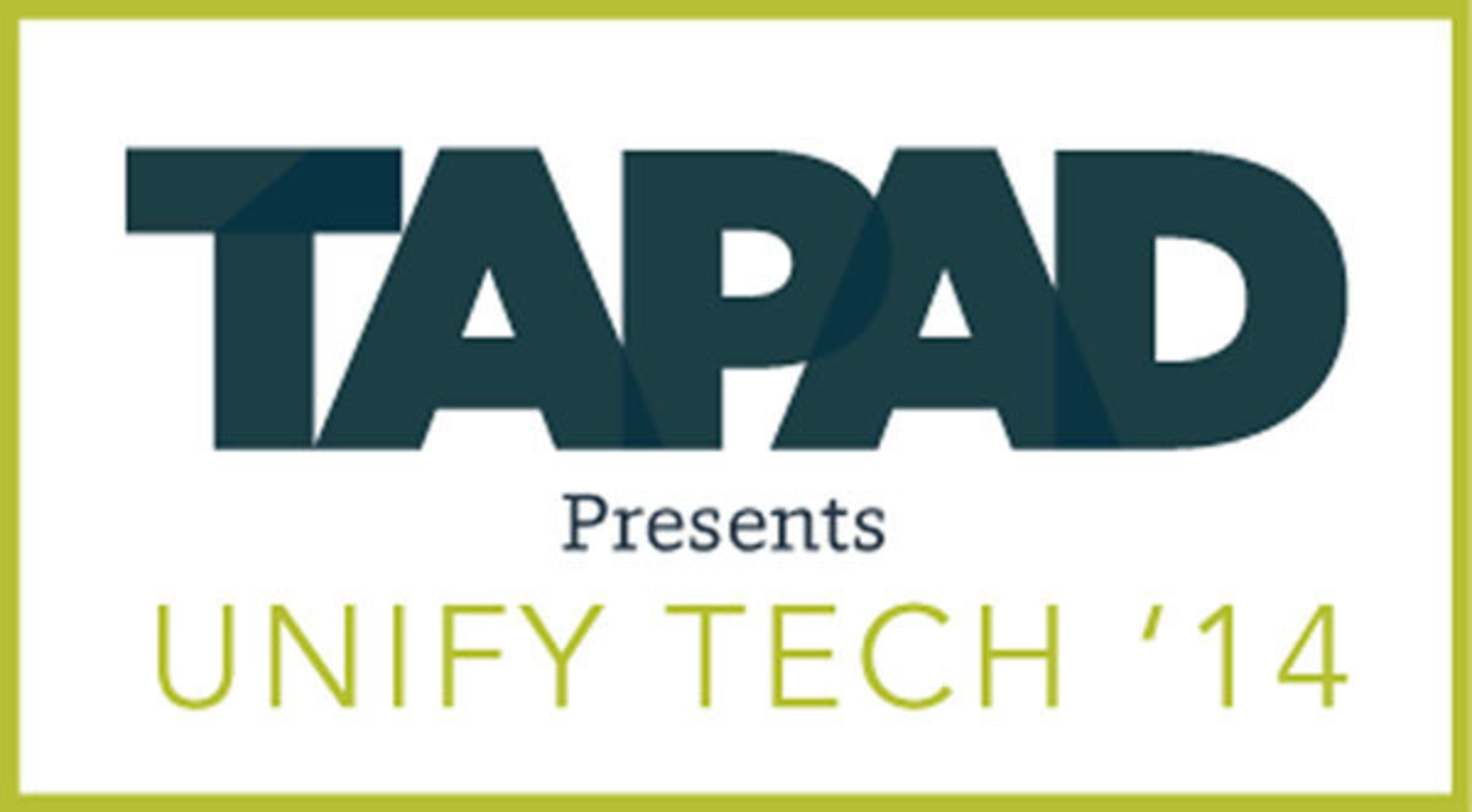 Tapad unveiled findings from Forrester Consulting at Unify Tech '14 on April 29 in New York City. (PRNewsFoto/Tapad)
