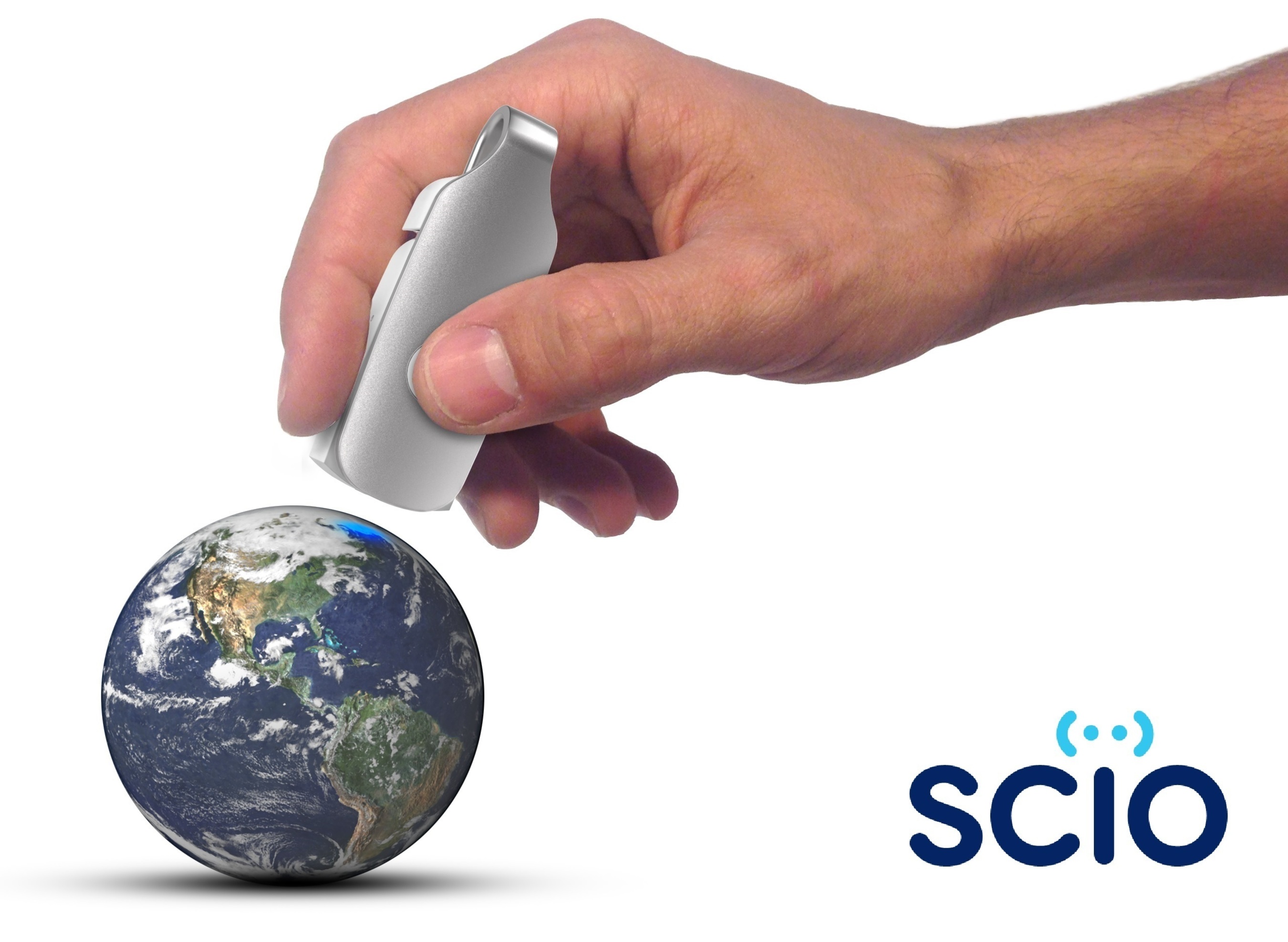 SCiO is the world's first handheld sensor that scans the molecular fingerprint of physical matter and instantly provides useful information about its chemical makeup. Pre-order your SCiO or your own SCiO development kit on Kickstarter today! (PRNewsFoto/Consumer Physics)