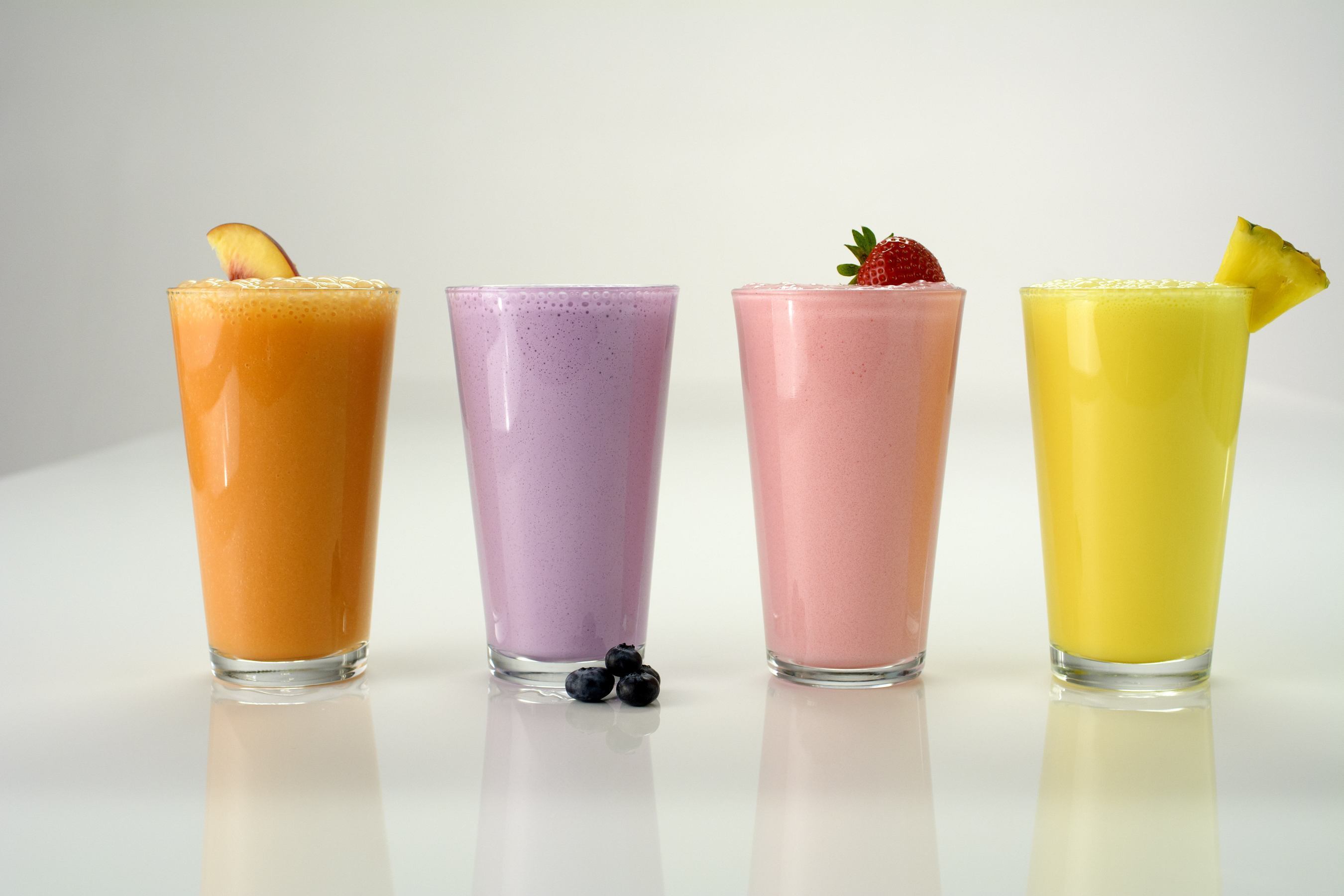 Just in time for summer, Nutrisystem introduces nutritious Fruit Smoothies in four flavors - Tropical Fruit, Blueberry Burst, Strawberry Banana and Peach Mango. Each smoothie counts as a full serving of fruit and is packed with vitamin C, calcium and fiber. The smoothies are also low in fat, sodium and cholesterol. (PRNewsFoto/Nutrisystem, Inc.) (PRNewsFoto/Nutrisystem, Inc.)