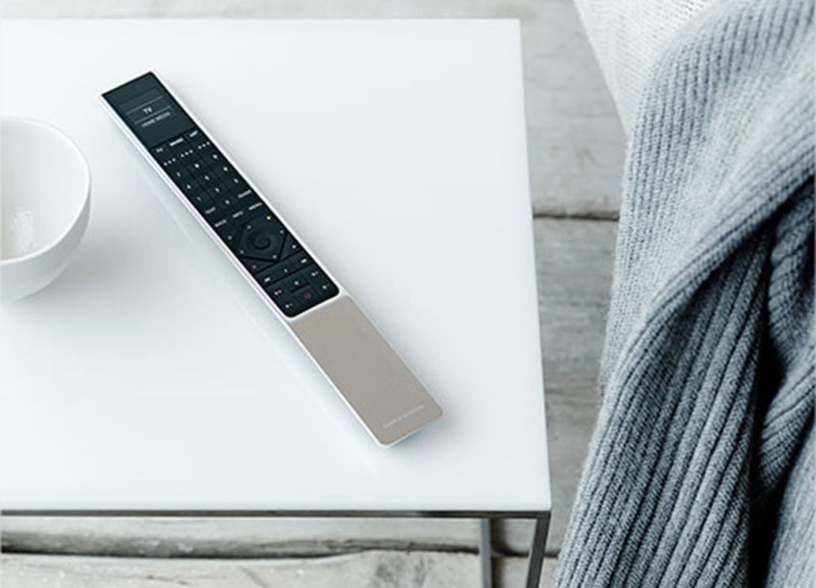 Introducing the unique BeoRemote One for personalized settings.  (PRNewsFoto/Bang & Olufsen)