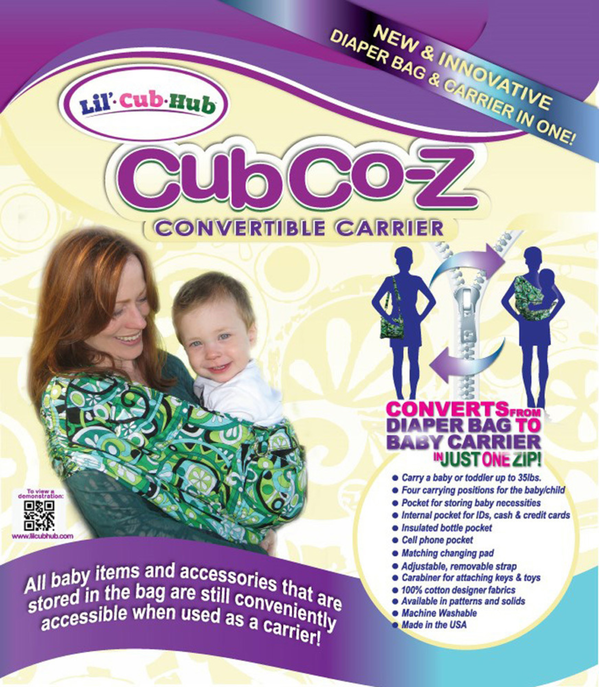 Cub Co-Z Convertible Carrier (PRNewsFoto/Heather Sonnenberg)