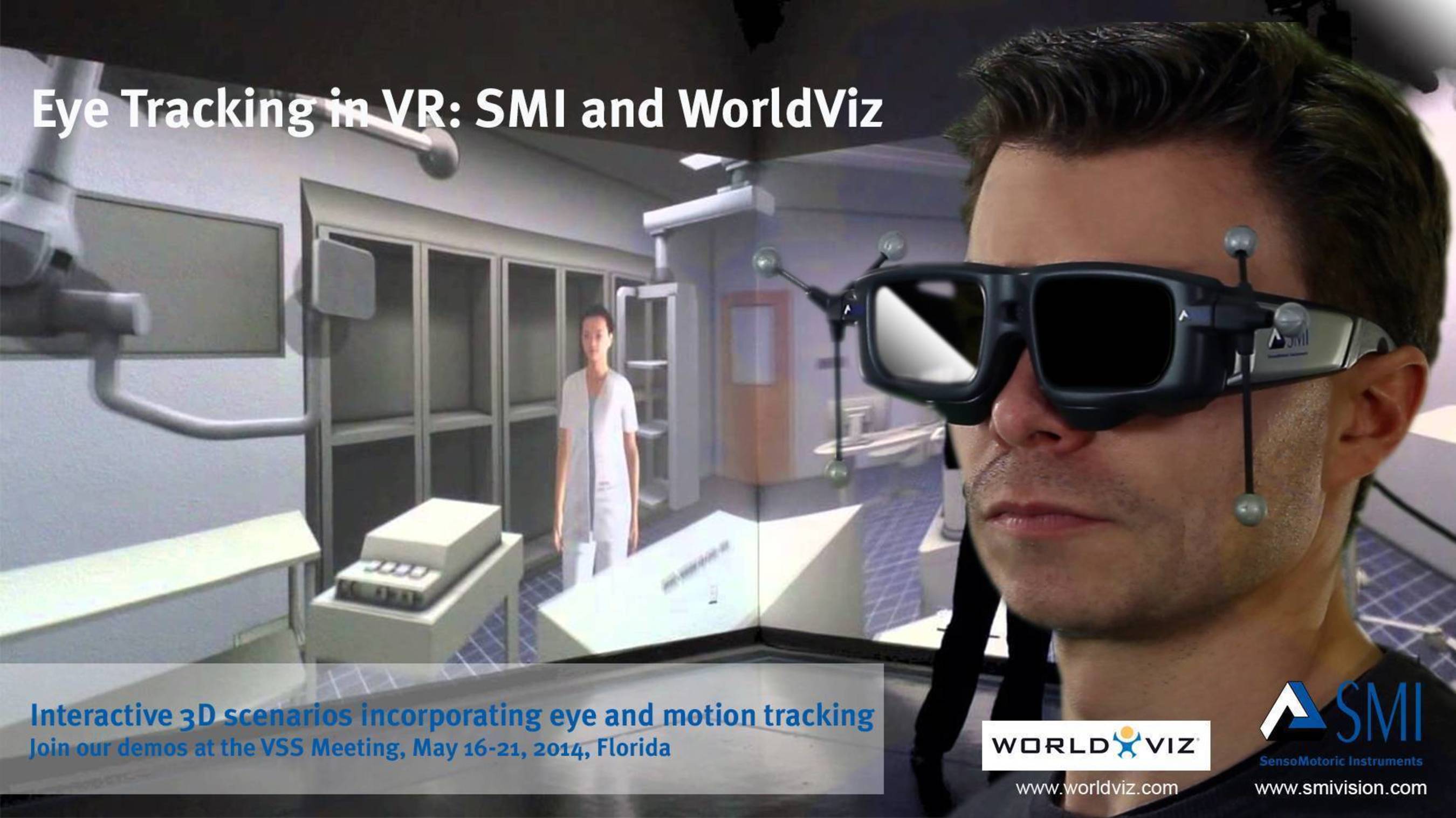 SMI and WorldViz bring eye tracking to virtual reality (PRNewsFoto/SensoMotoric Instruments GmbH)