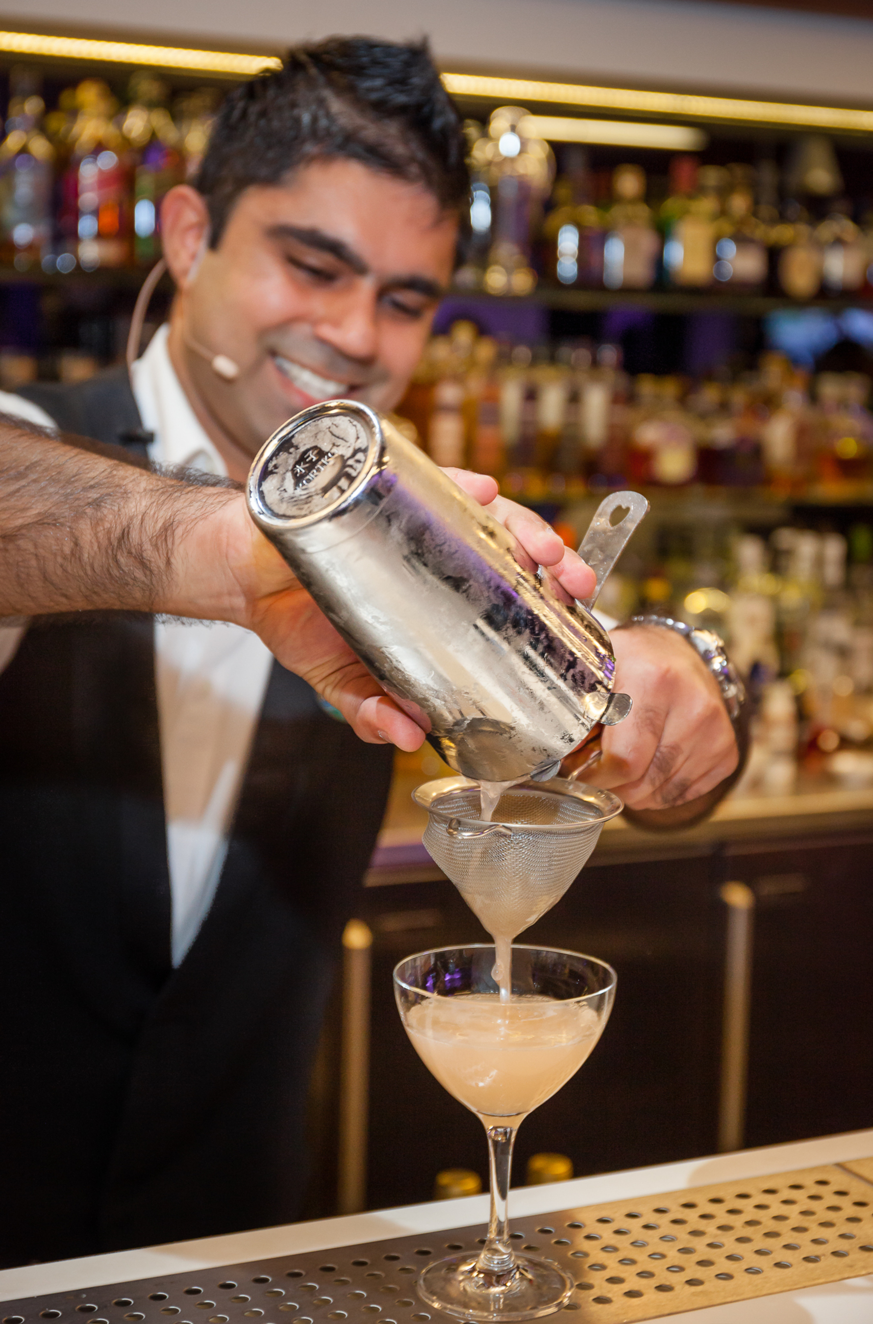 Shekhar excelled in the bar arena and enthralled judges with his signature serve inspired by this yearâ€™s Mediterranean theme - French Royale - featuring CÃŽROC(R) Vodka (PRNewsFoto/Diageo Global Travel)