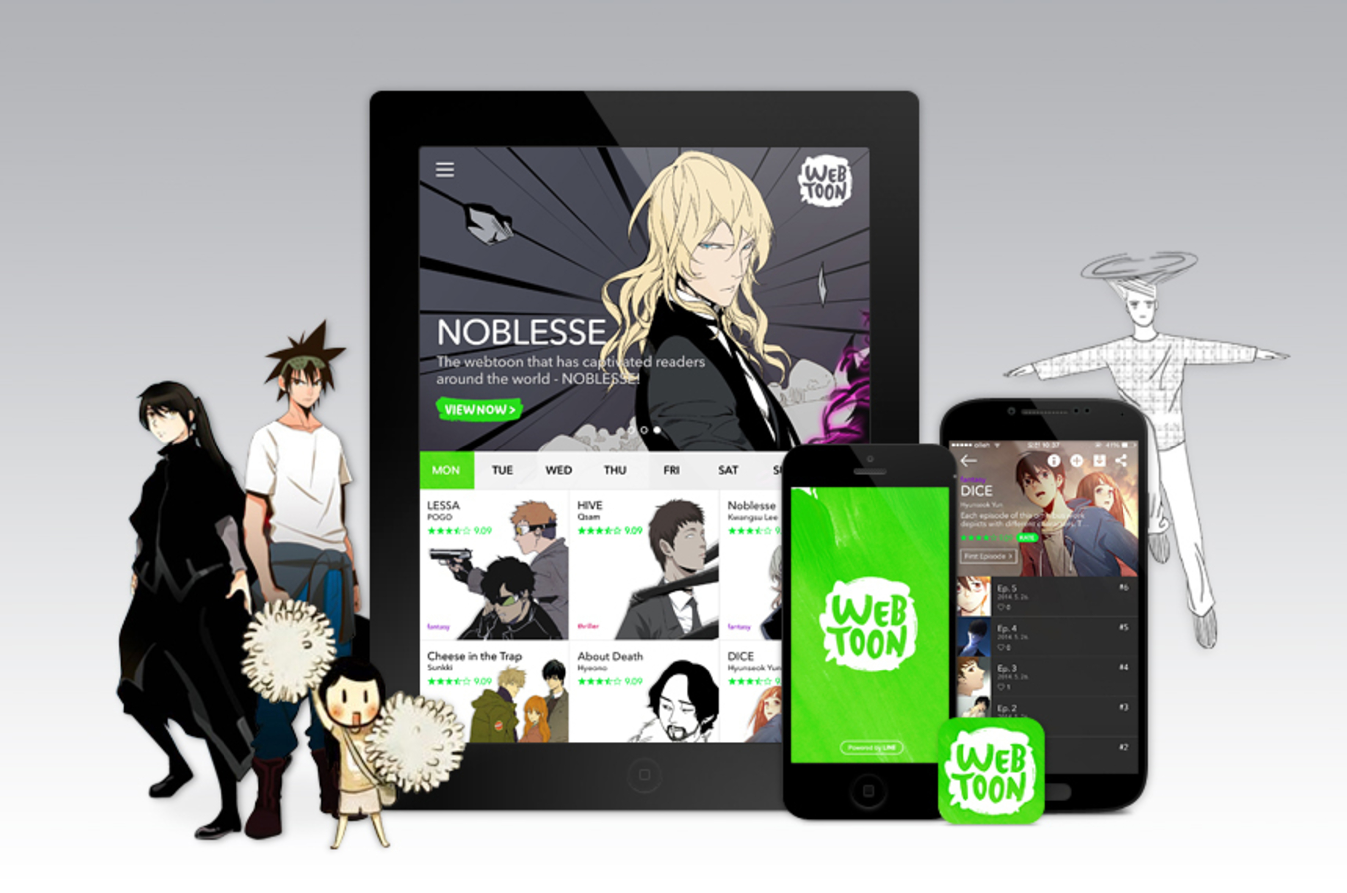 LINE Webtoon a new way to enjoy mobile comics (PRNewsFoto/LINE Webtoon)