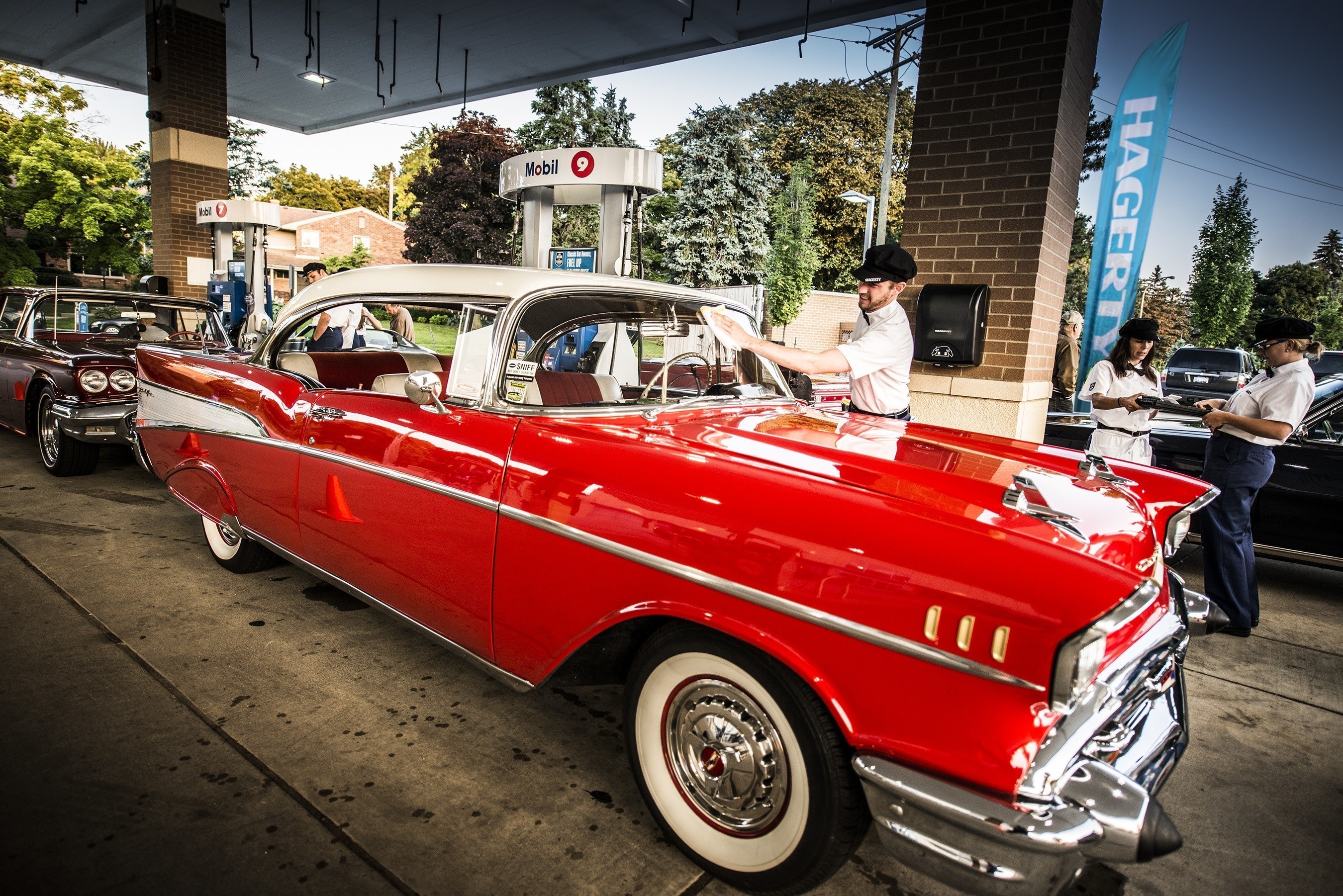 Hagerty Classic Car Magazine provides the full service experience to a 1957 Chevrolet Bel Air to celebrate National Collector Car Appreciation Day. (PRNewsFoto/Hagerty Classic Car Magazine)