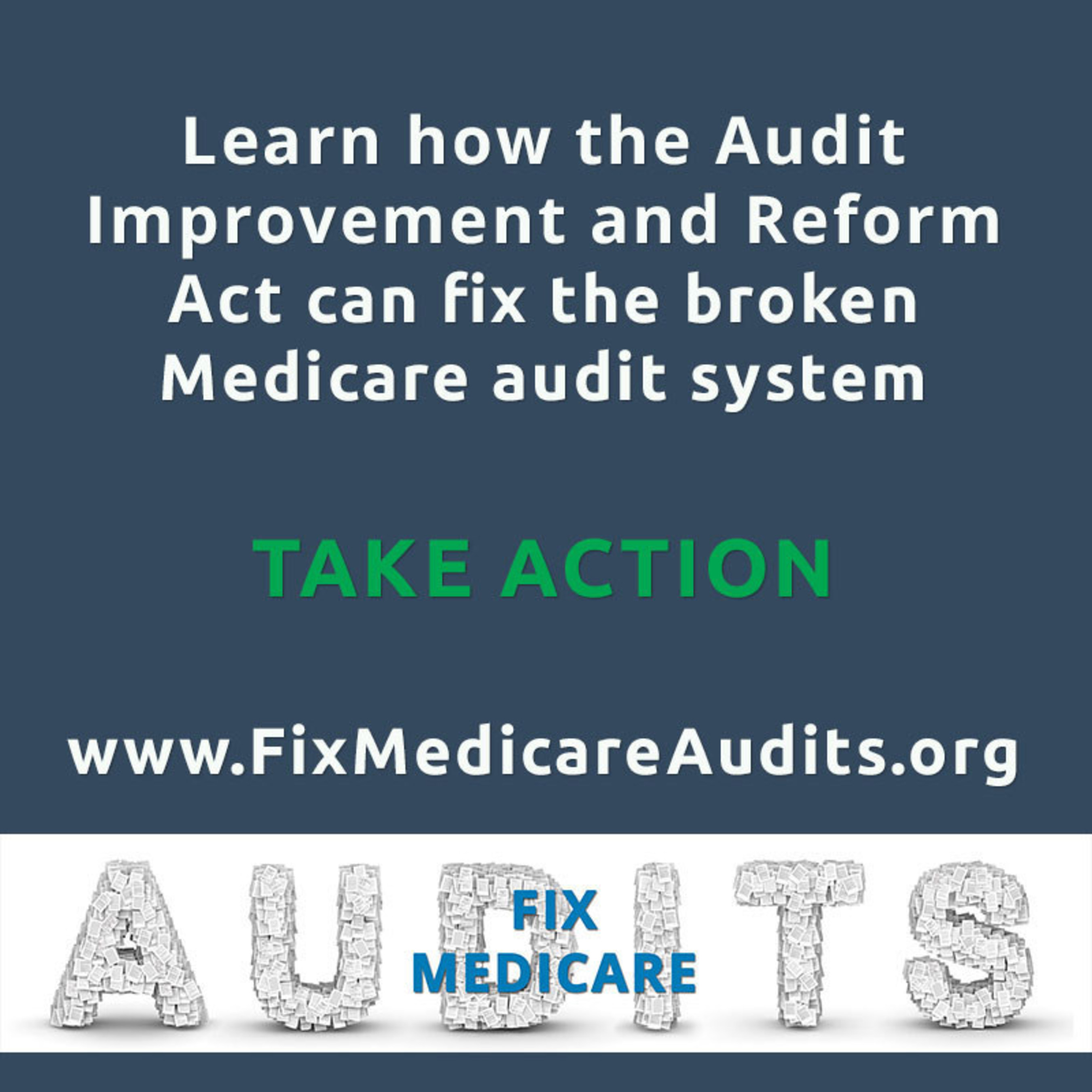 The American Association for Homecare (AAHomecare) is proud to announce the introduction of a new piece of legislation to fix the broken Medicare audit system. The Audit Improvement and Reform Act (AIR Act), sponsored by Reps. Renee Ellmers (R-N.C.) and John Barrow (D-Ga.), will increase transparency, education and outreach, and reward suppliers that have low error rates on audited claims. (PRNewsFoto/American Association for Home...)