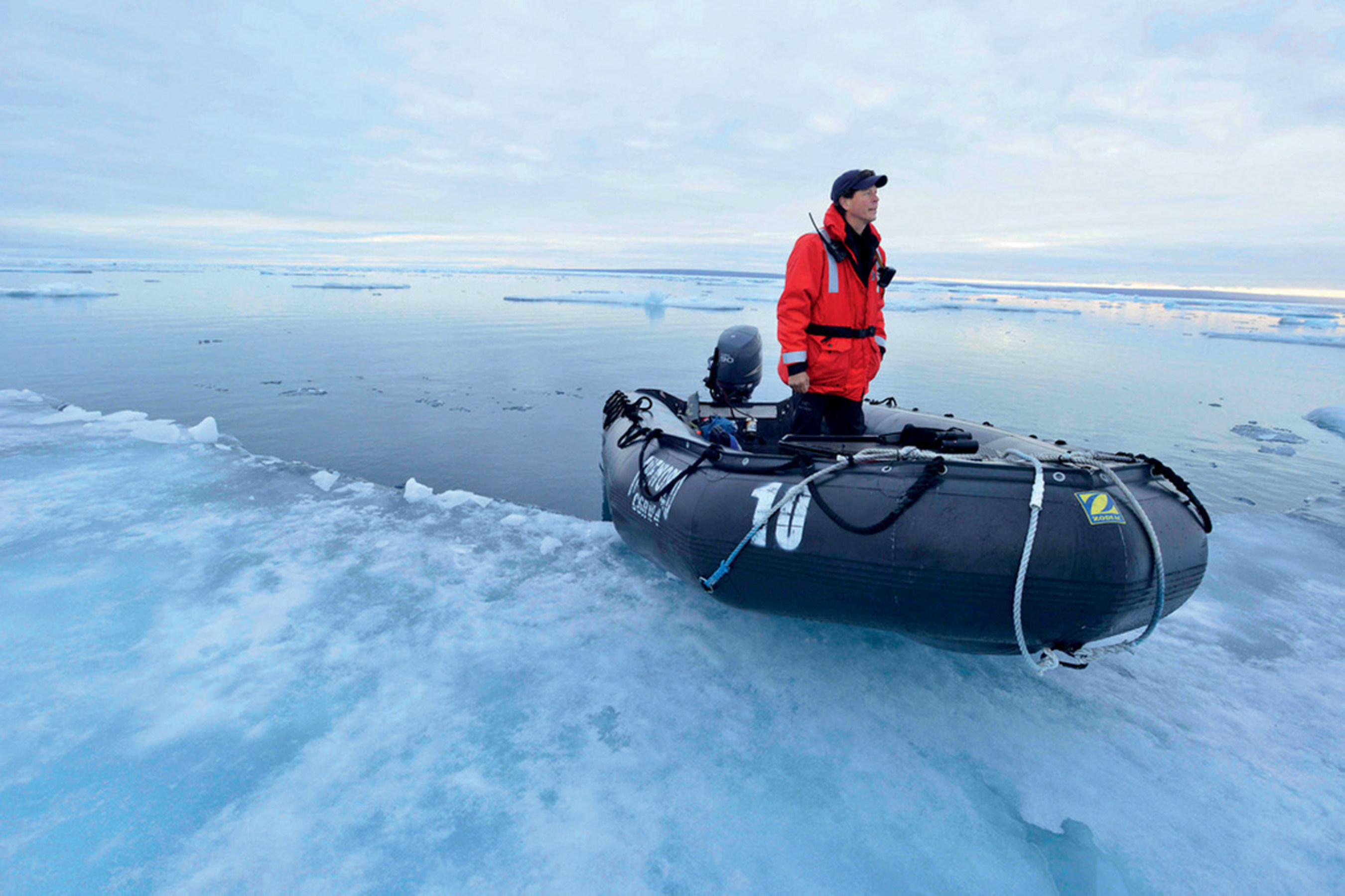 Zodiac landing in the Arctic (PRNewsFoto/Crystal Cruises)