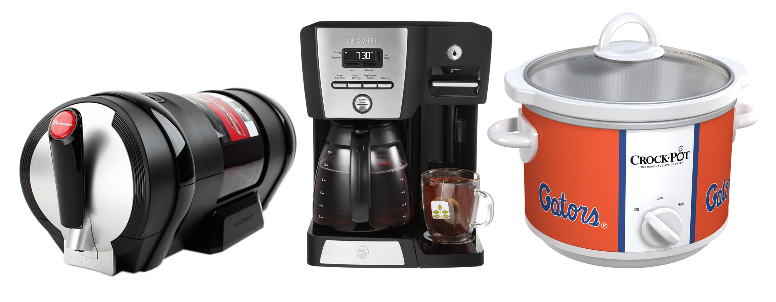 The Draftmark(R) Home Tap System, Mr. Coffee(R) Coffeemaker + Hot Shot Station(TM) and Crock-Pot(R) Collegiate Slow Cooker all create a "dream dorm" for consumers. (PRNewsFoto/Jarden Corporation)