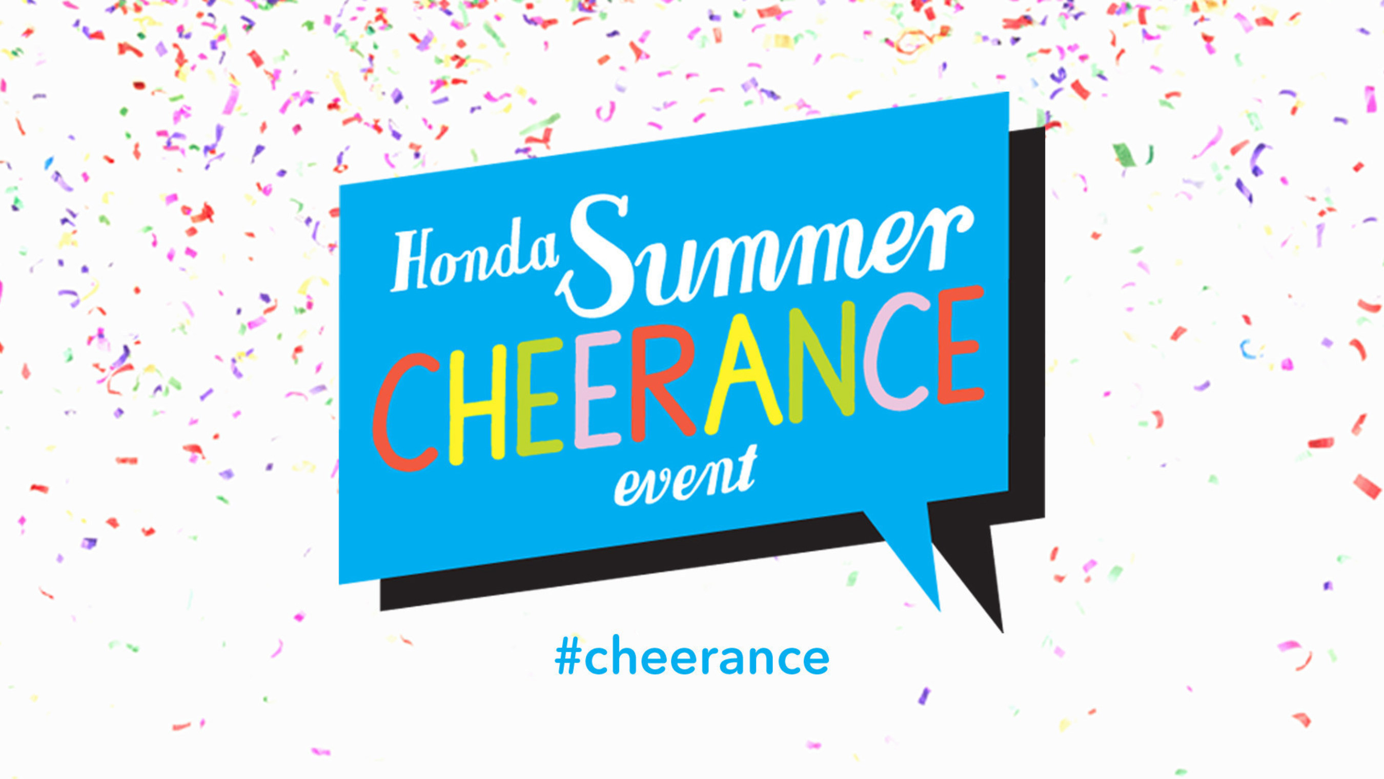 Honda Launches Summer #Cheerance Event Spreading Cheer to Three