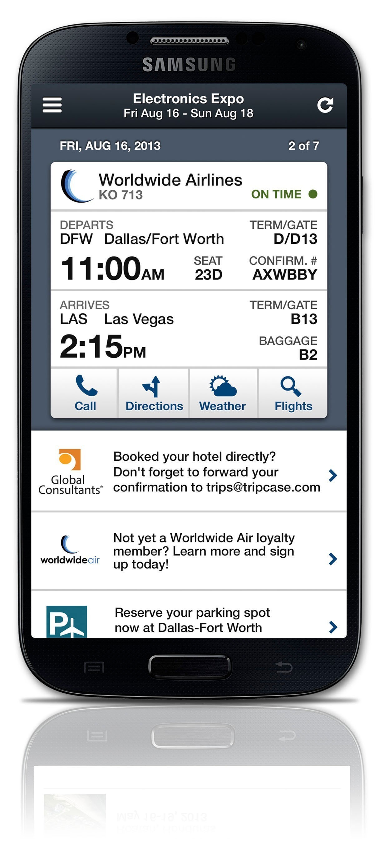 TripCase Corporate is the travel industry's first set of integrated corporate features on mobile.