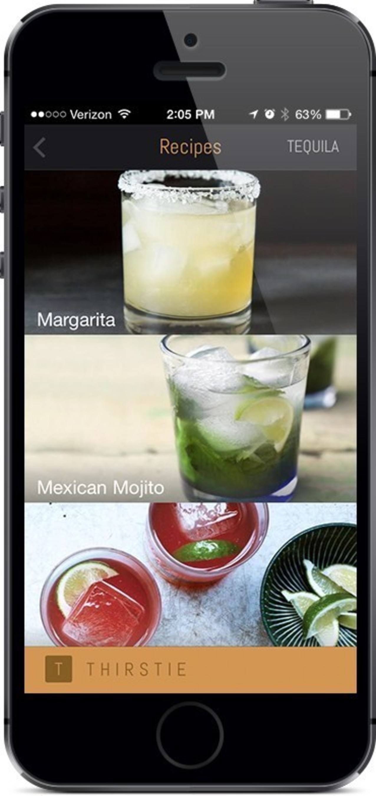 Thirstie Launches First In-App Cocktail Recipe Collection With Foodily (PRNewsFoto/Thirstie)