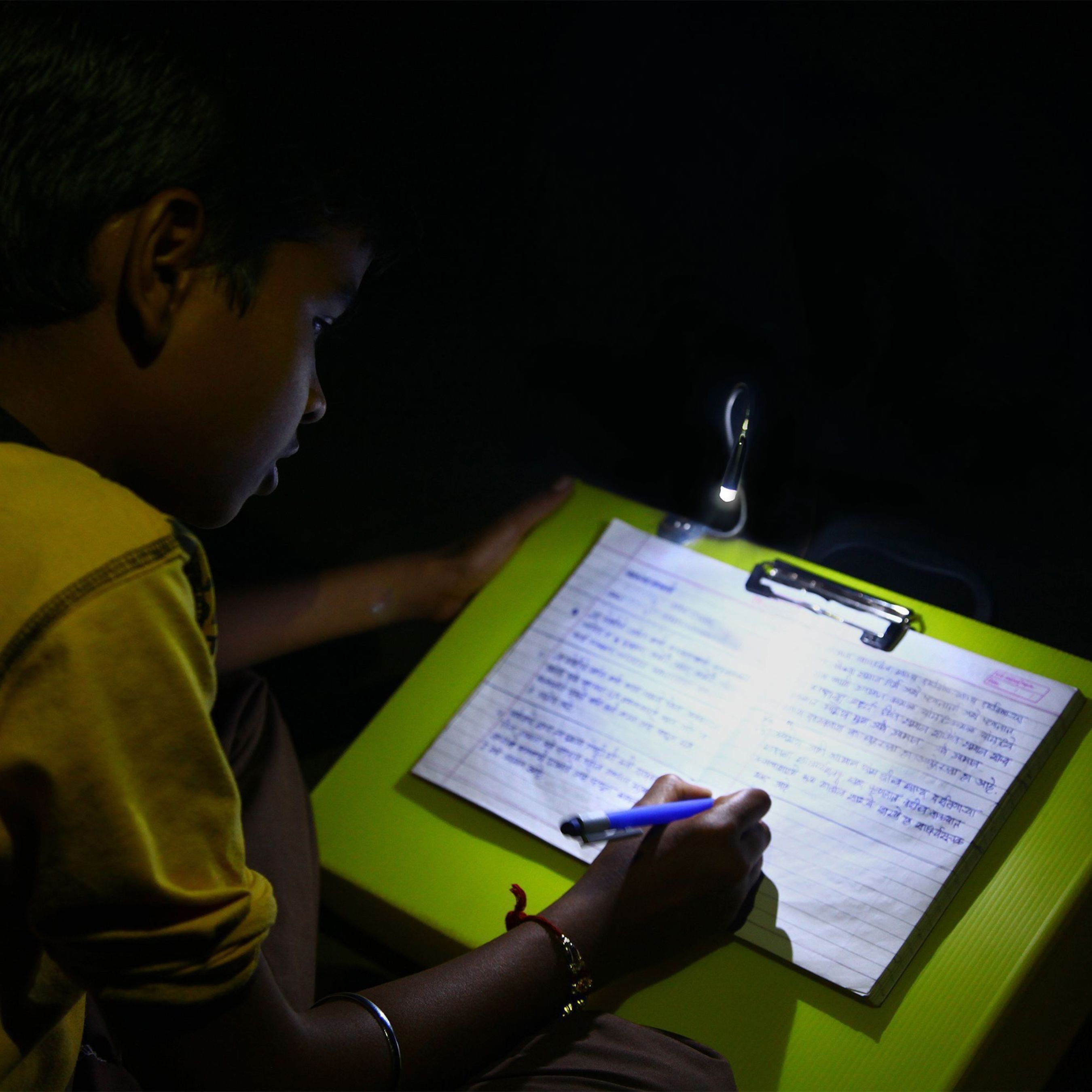 PR NEWSWIRE INDIA: YELO comes with a LED light source and Solar Kit for students in remote areas to study at night. (PRNewsFoto/Prayas Innovation Pvt Ltd)