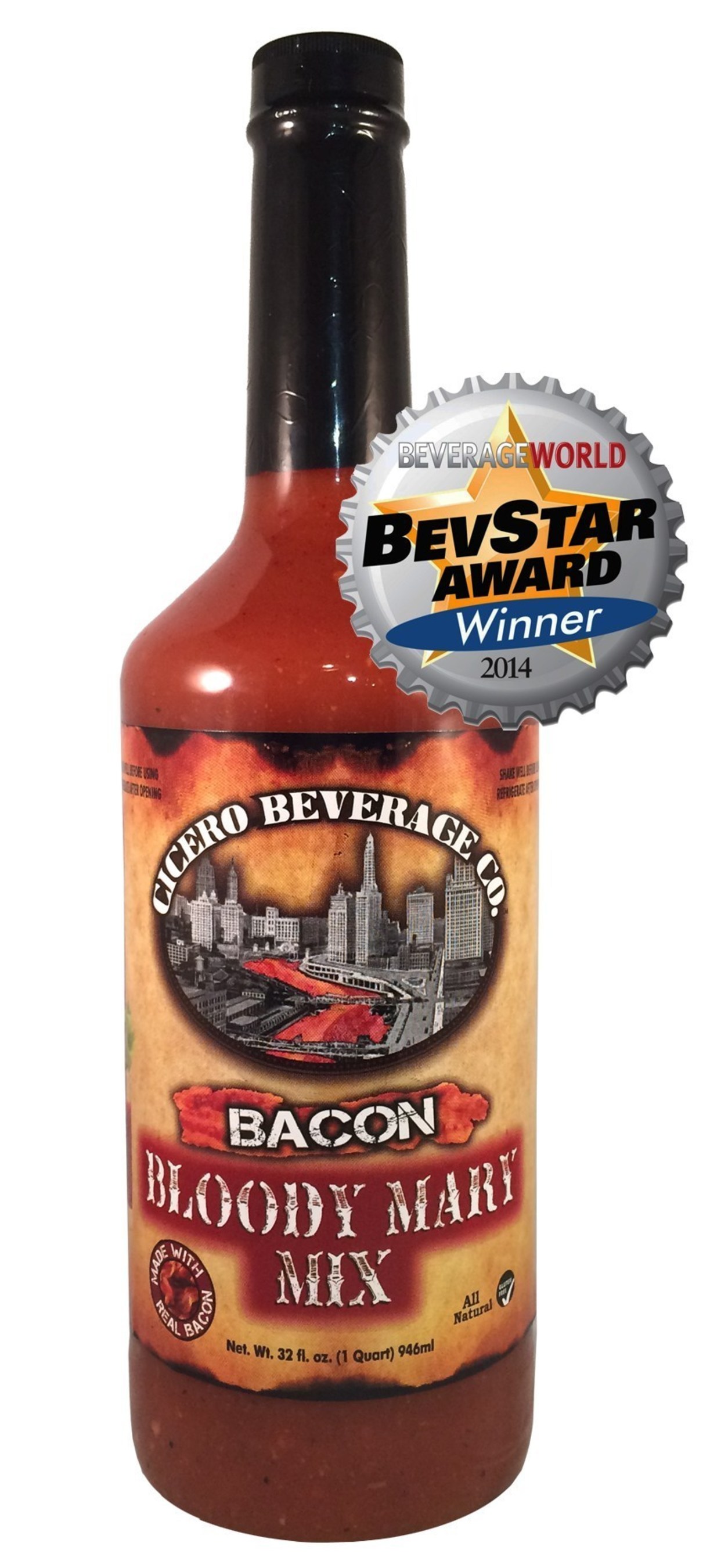 Award Winning Bacon Bloody Mary Mix (PRNewsFoto/Cicero Beverage Co.)