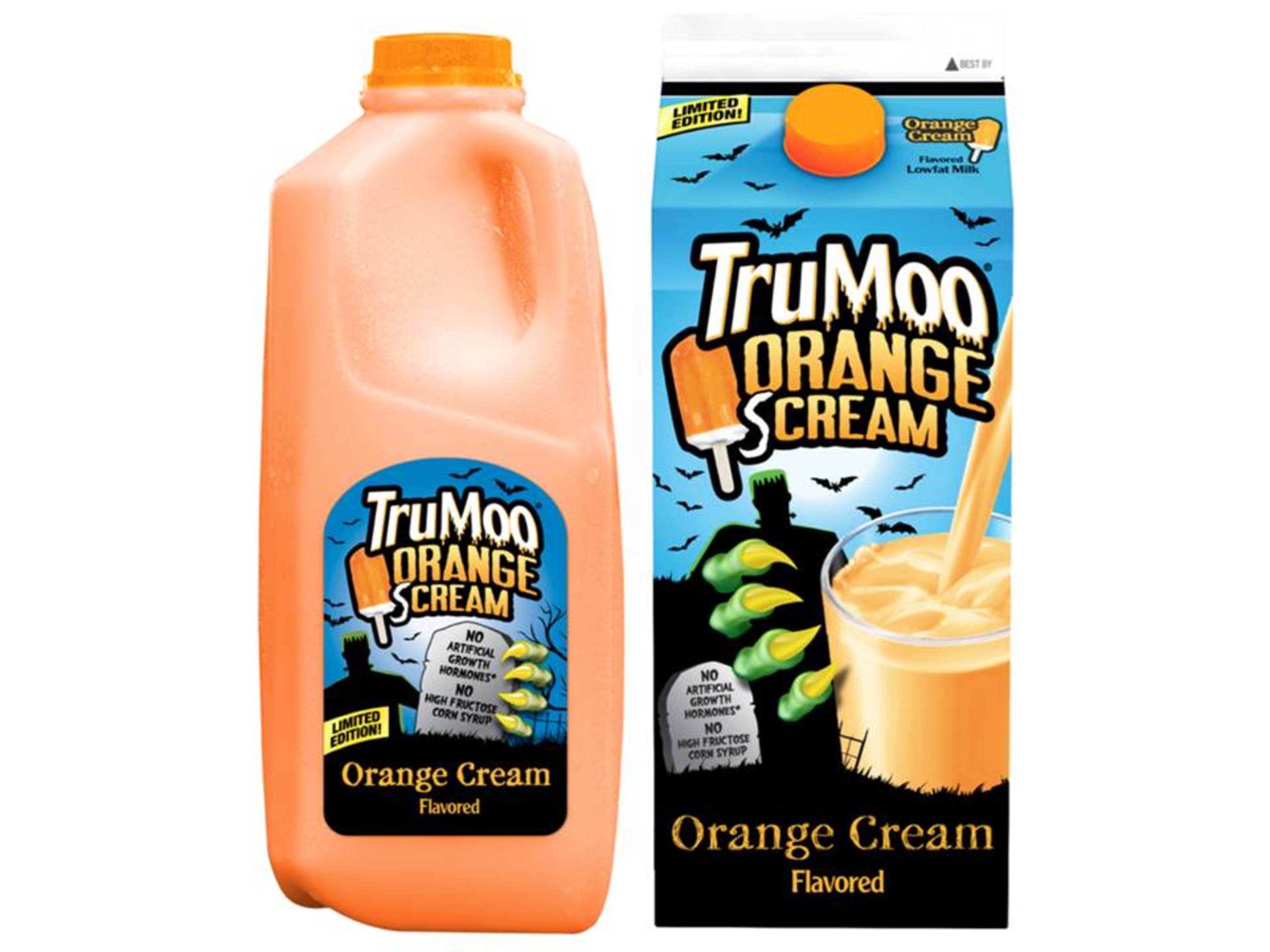 TruMoo(R) Casts A Spell With New Limited Edition Orange Scream Milk: Nation's Leading Flavored Milk Brand Brews Up Halloween-Inspired Drink (PRNewsFoto/Dean Foods Company)