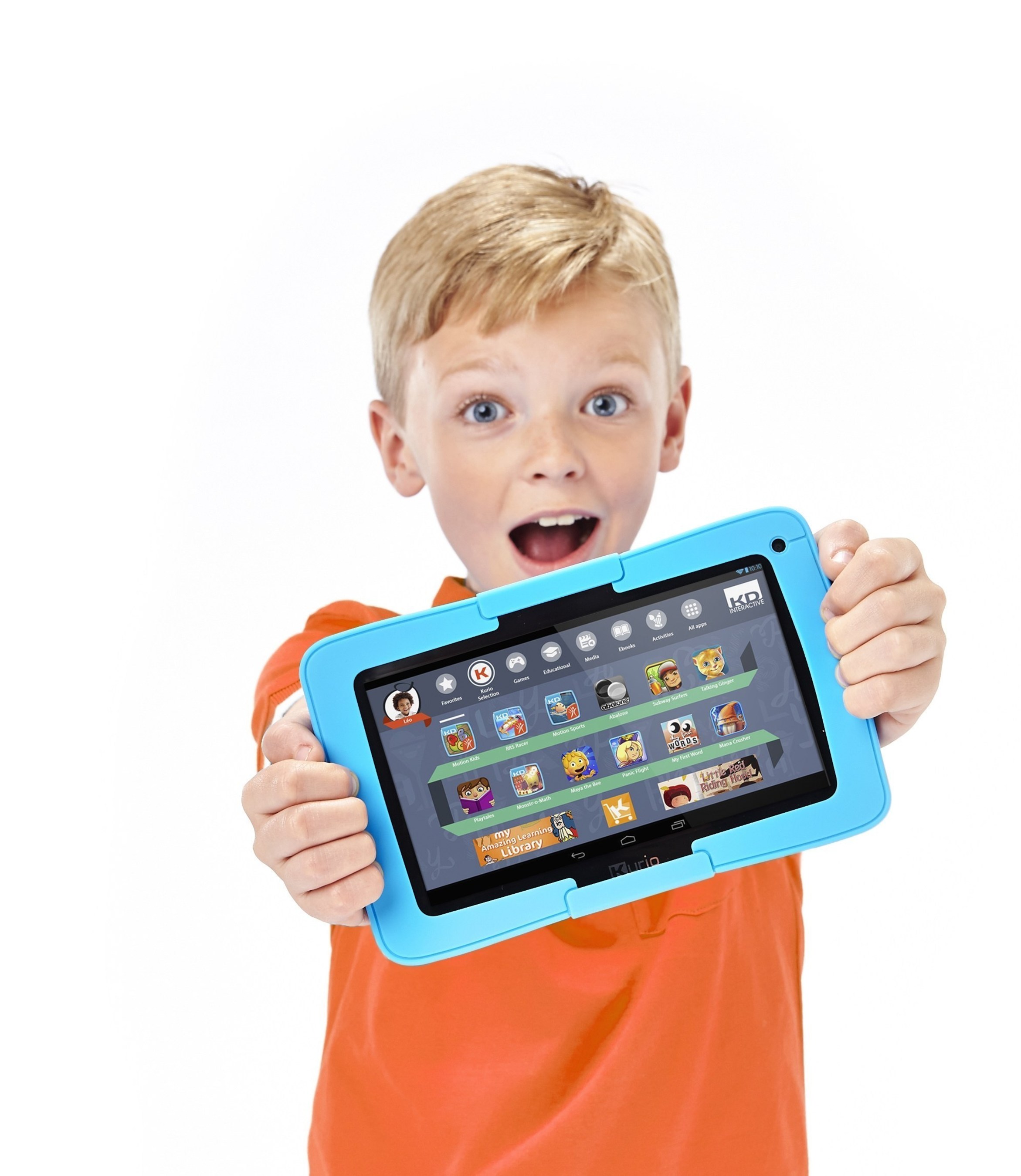 Techno Source takes kid tablets to the next level with Kurio Xtreme - the Ultimate Android Tablet Built for Kids - designed for extreme play and the safest online experience. Featuring a sleek, thinner and lighter design, a faster Intel Atom processor, Bluetooth technology and 24/7 customer support right from the tablet, this upgraded kid device also introduces exclusive Kurio Motion gaming--the first body-controlled games on a tablet. Preloaded with more than $300 of free kid-safe content. (PRNewsFoto/Techno Source) (PRNewsFoto/Techno Source)