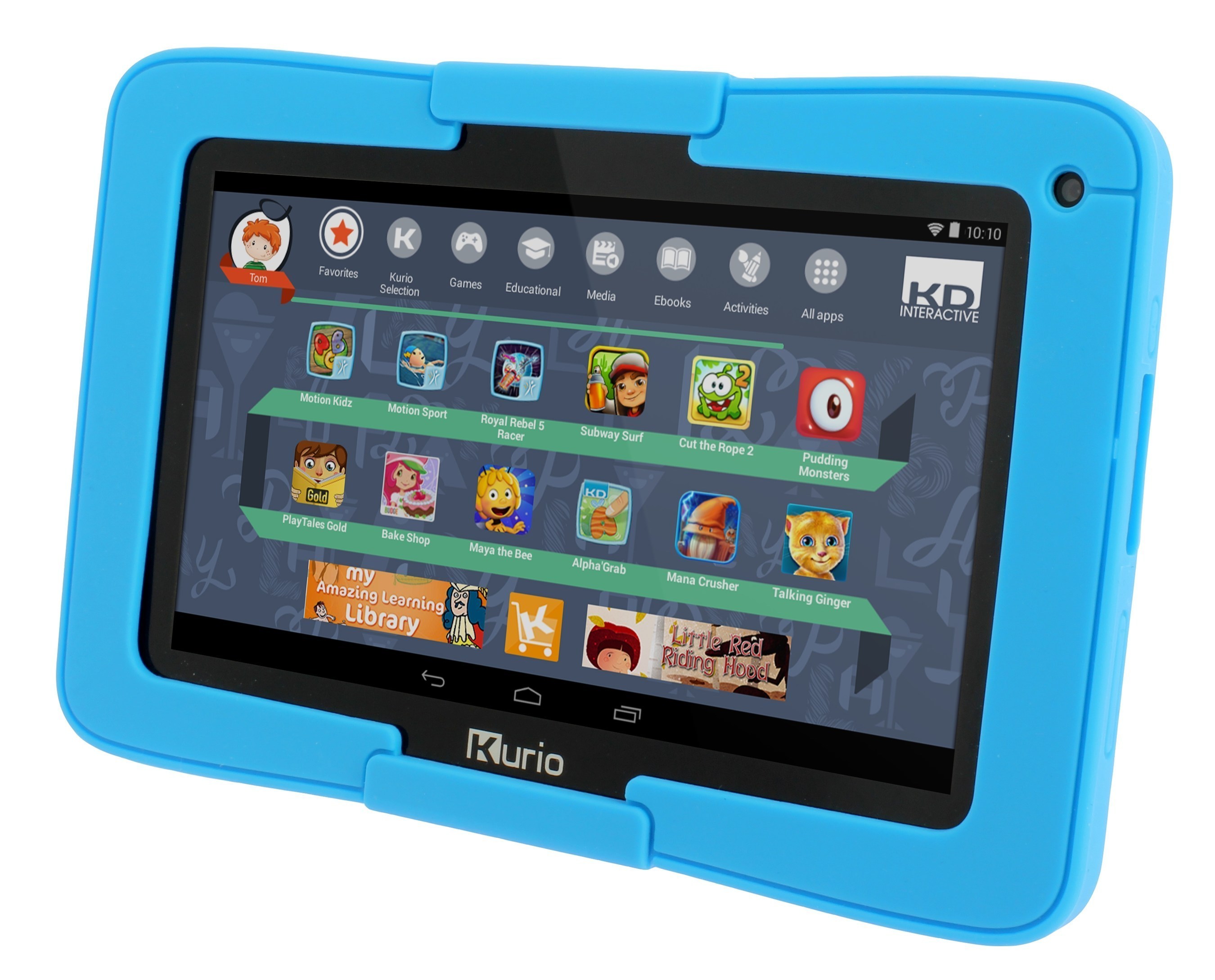 Designed for extreme play, Kurio Xtreme is the Ultimate Android Tablet Built for Kids.  It comes preloaded with 10 Kurio Motion body controlled games and more than $300 worth of free apps, games and other premium content.  This Google Certified device also offers access to millions of more apps through the curated Kurio Store and Google Play(TM).  A customizable easy-to-use child interface allows kids to choose their avatar, theme, wallpaper and password.  The kid tablet also comes with a protective bumper. (PRNewsFoto/Techno Source)