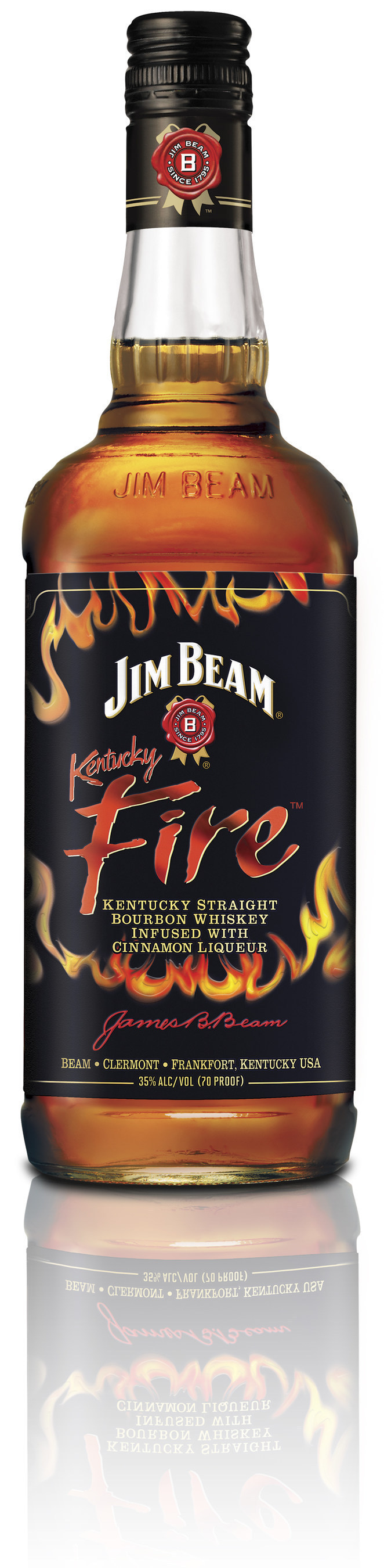 With Continues Kentucky Innovation Release Jim Beam® Beam Bourbon Fire™ Jim Of Flavor-Infused