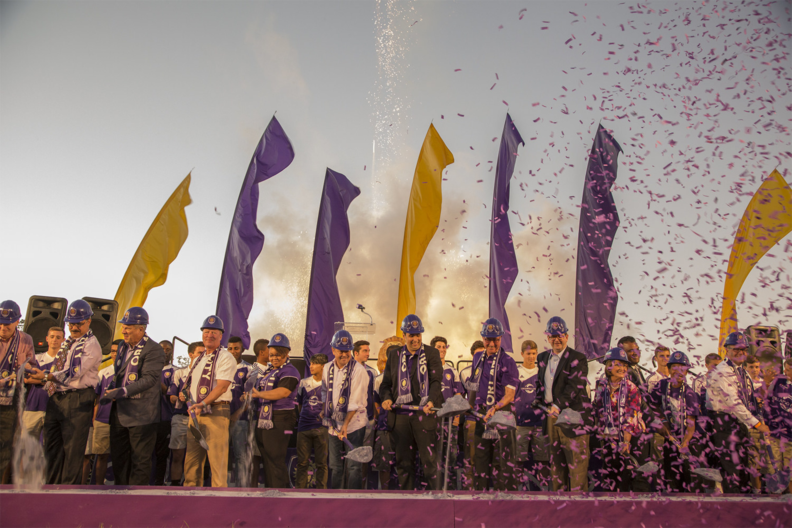 Orlando City SC breaks ground on its new Major League Soccer Stadium in the heart of downtown Orlando.