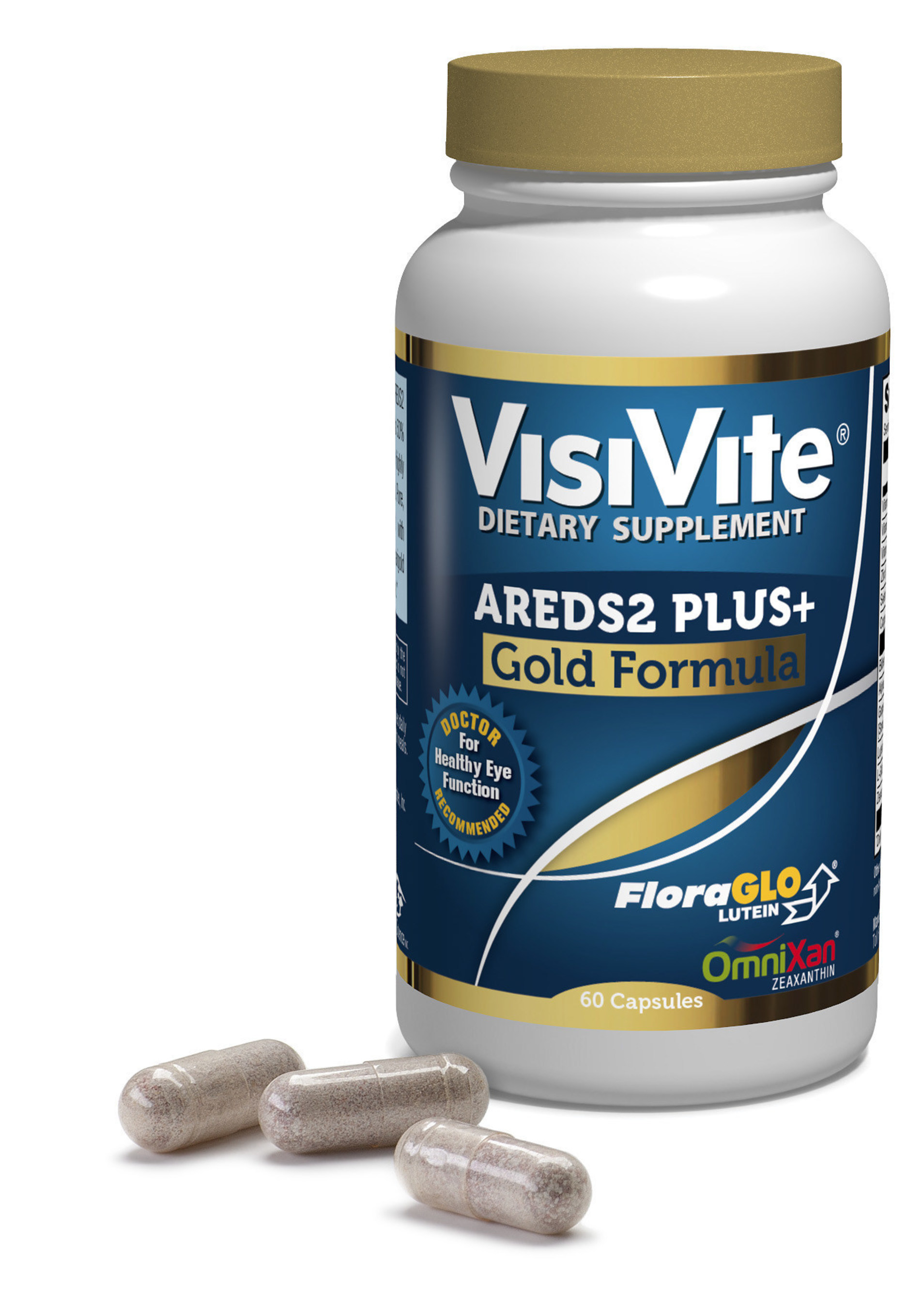 VisiVite's AREDS2 PLUS  Gold macular degeneration formula has 99.8% tolerability.