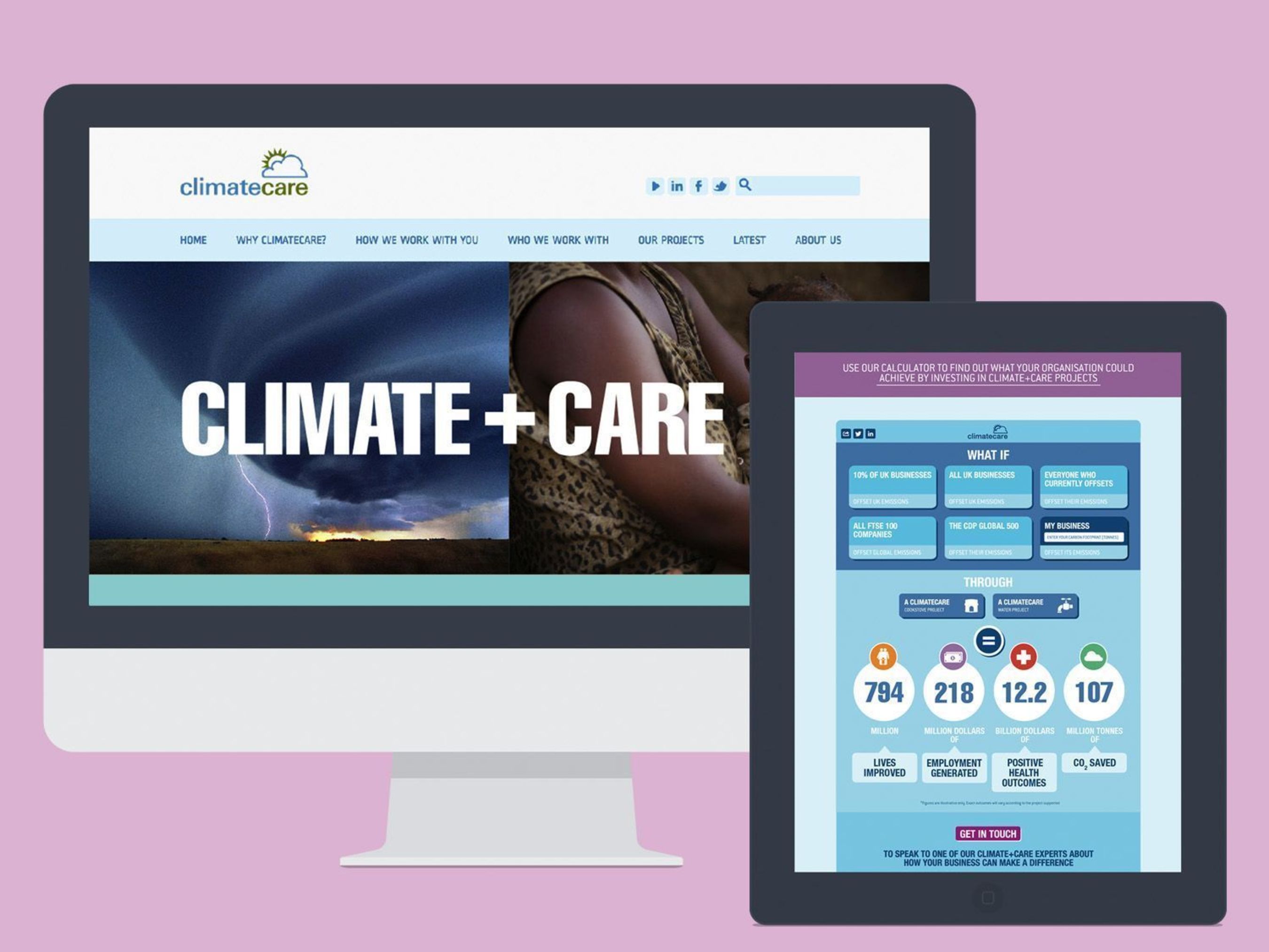 Use the ClimateCare calculator to see how your business could make a difference for the people and the planet. (PRNewsFoto/ClimateCare)