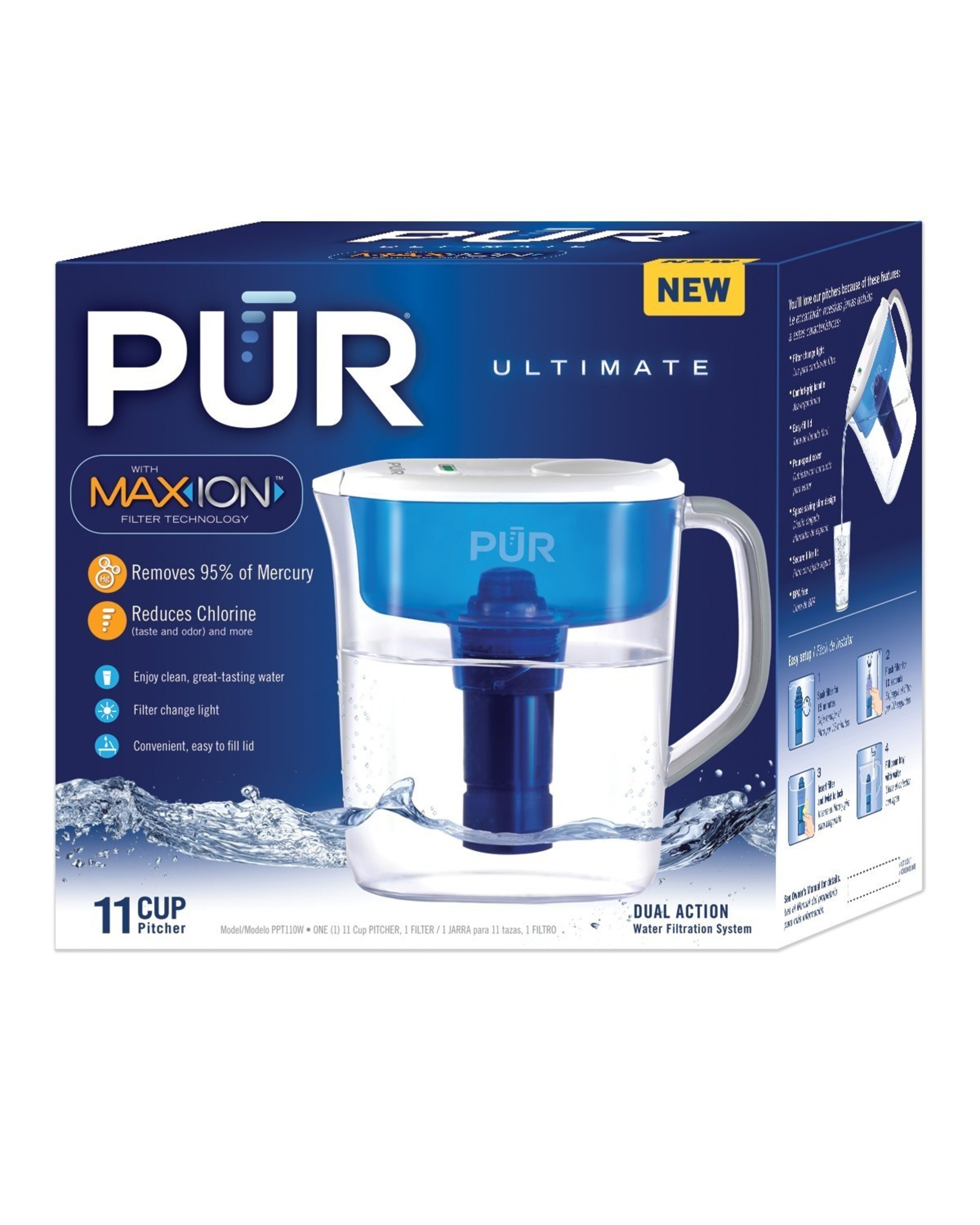 PUR Ultimate 11-Cup Pitcher with LED Indicator