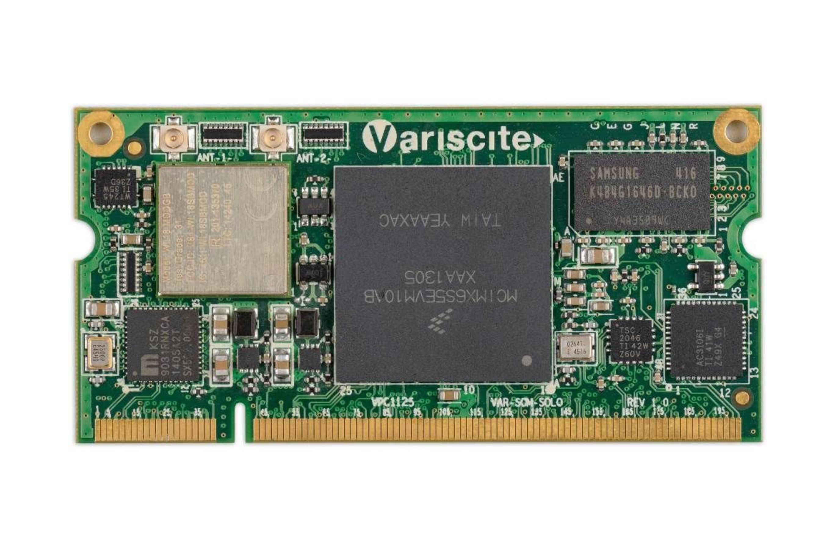 Variscite VAR-SOM-SOLO with Freescale i.MX6 1GHz Cortex-A9 introduces advanced feature-set, small form-factor and a cost-efficient System-on-Module solution for a variety of embedded markets and products (PRNewsFoto/Variscite)