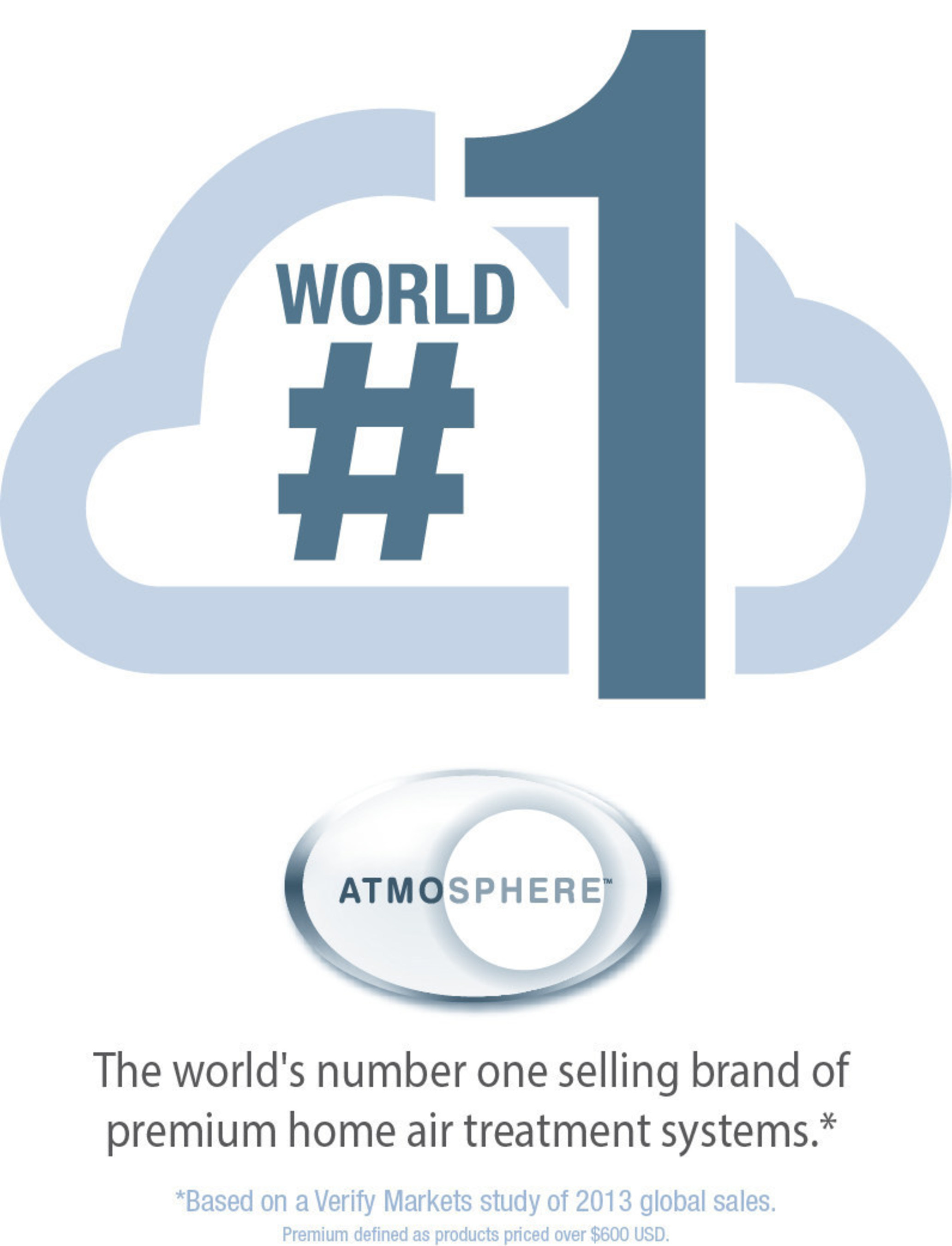 Based on the Verify Markets study of 2013 global sales, Atmosphere is the world's number one selling brand of premium home air treatment systems