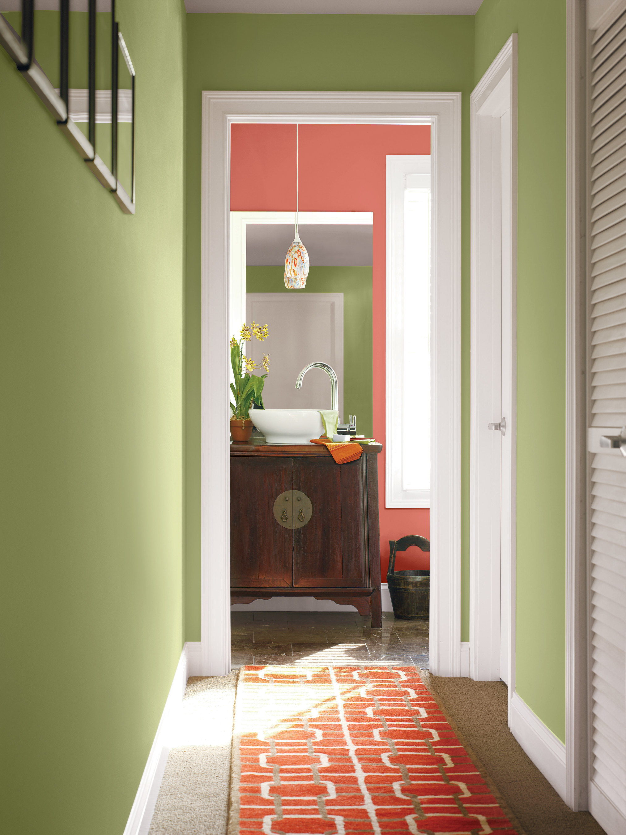 Sherwin-Williams Color of the Year 2015 Coral Reef (SW 6606) is an uplifting, vivacious hue with floral notes that can be used to liven up any space.