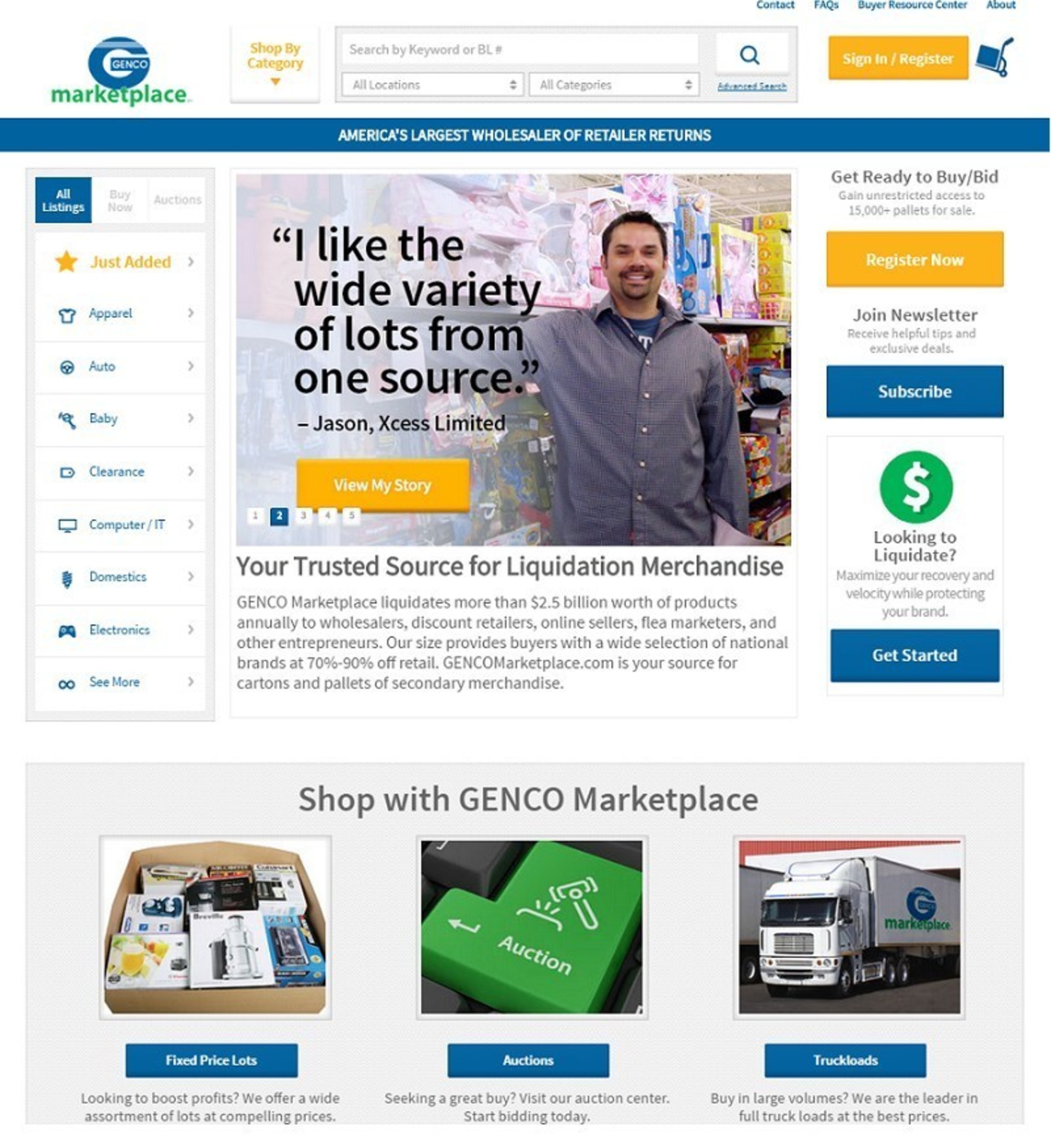 GENCO Marketplace recently re-launched their flagship business-to-business website.