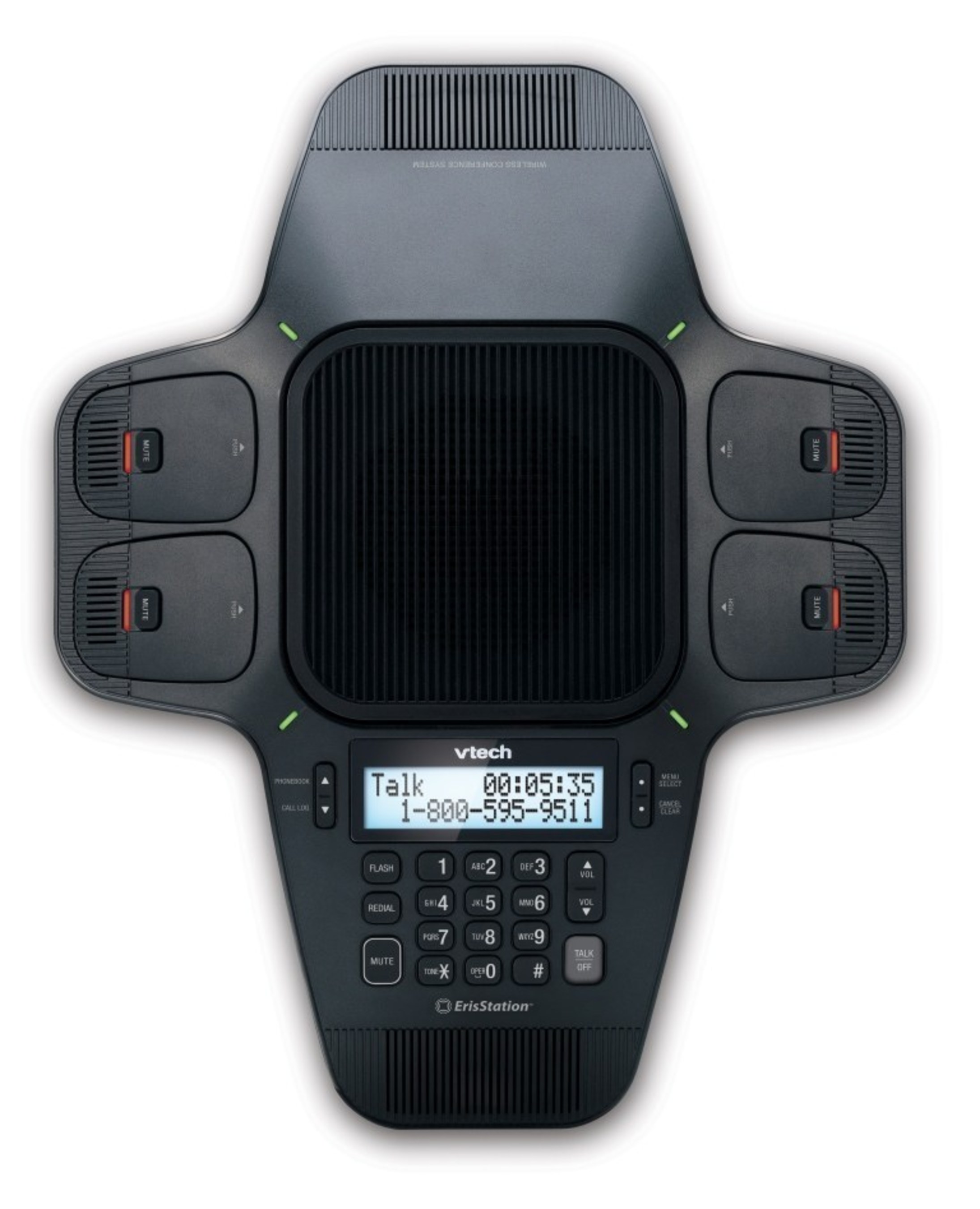 ErisStation(R) conference phone with four wireless mics