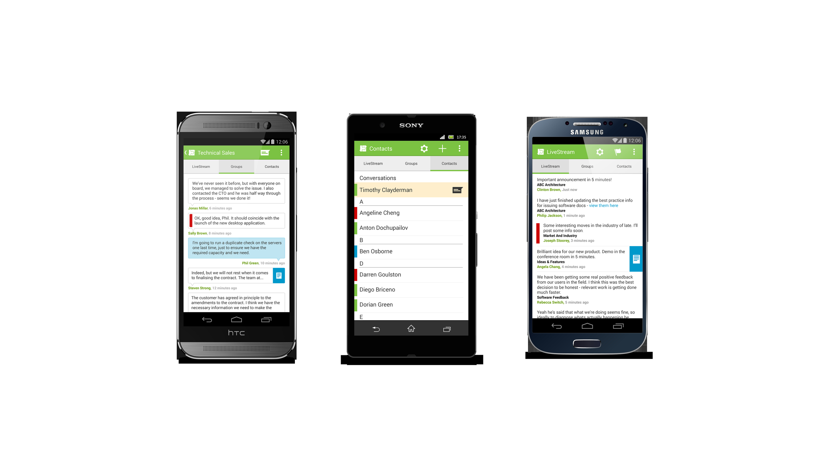 MindLink Enterprise Chat now available on Android, Blackberry and iOS (PRNewsFoto/MindLink Software)