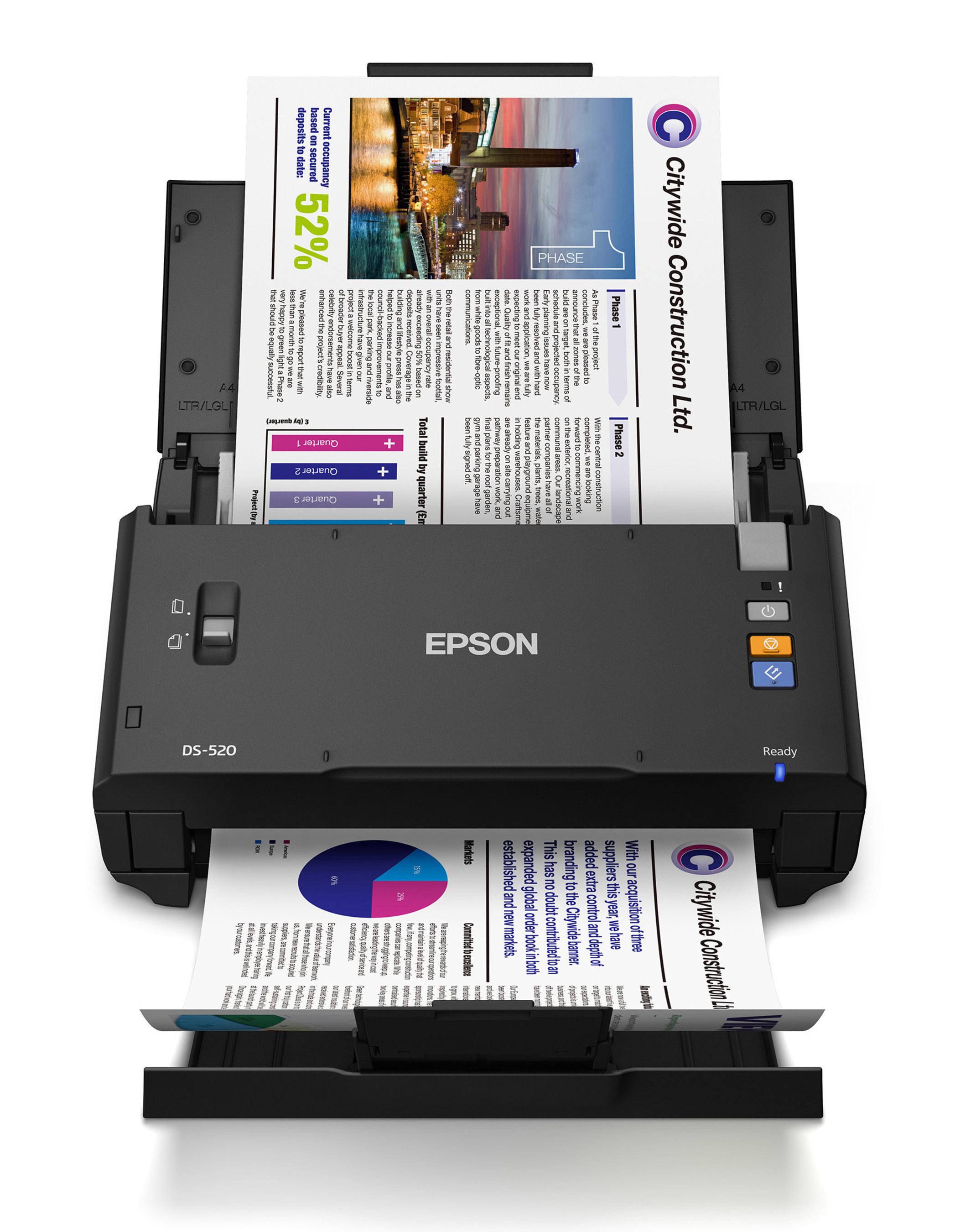 The WorkForce DS-520 sheet-fed scanner is the latest addition to Epson's lineup of professional-grade scanning solutions