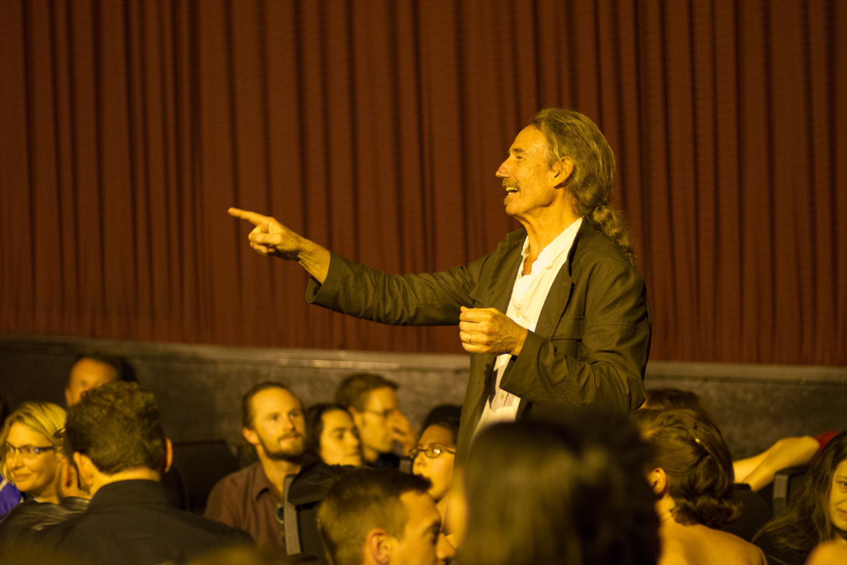 Occupy The Farm director and Veteran filmmaker Todd Darling at sold out Berkeley opening November 7, 2014.