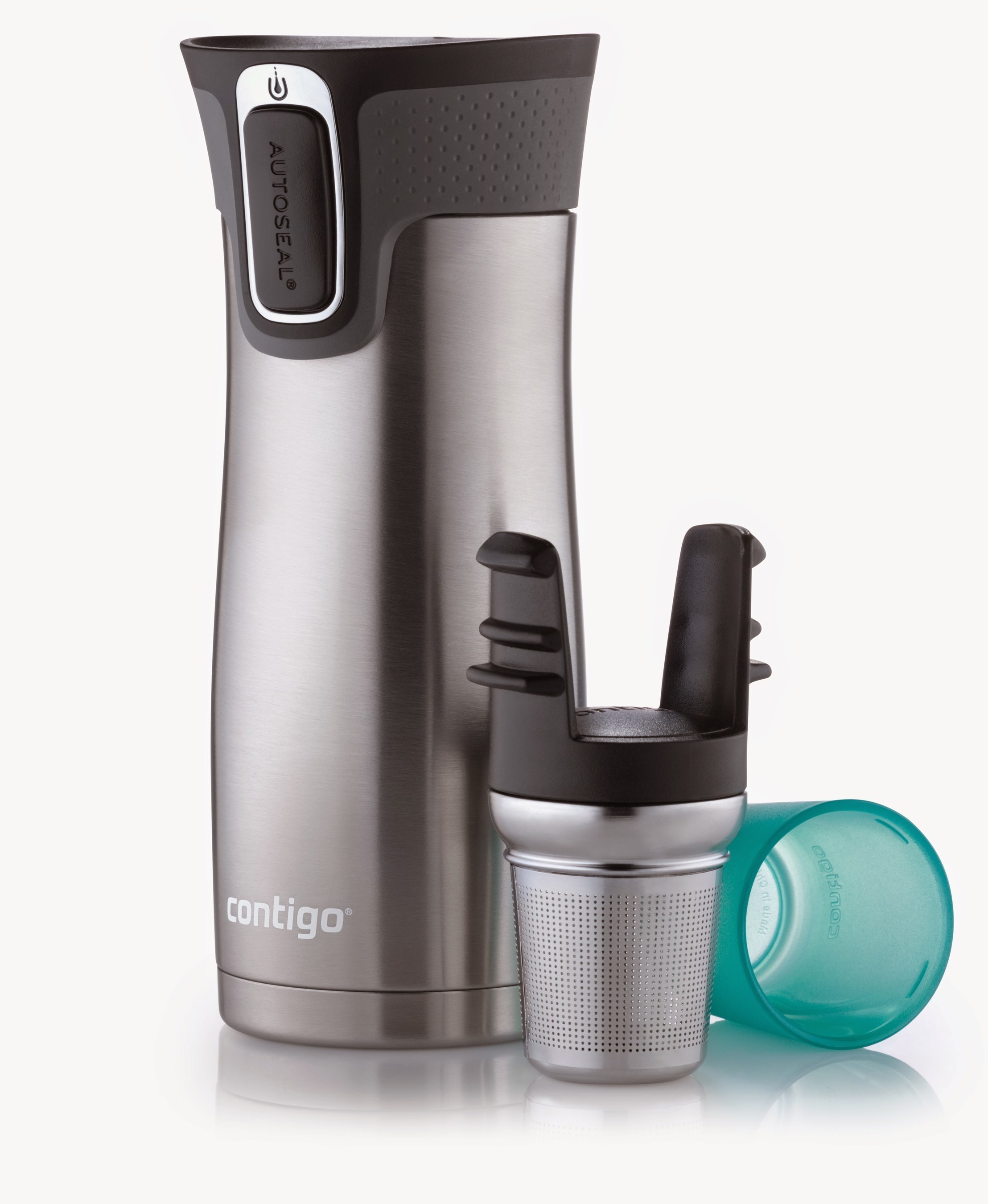 New Contigo(R) West Loop Stainless Steel Tea Infuser makes it easy to brew tea on-the-go