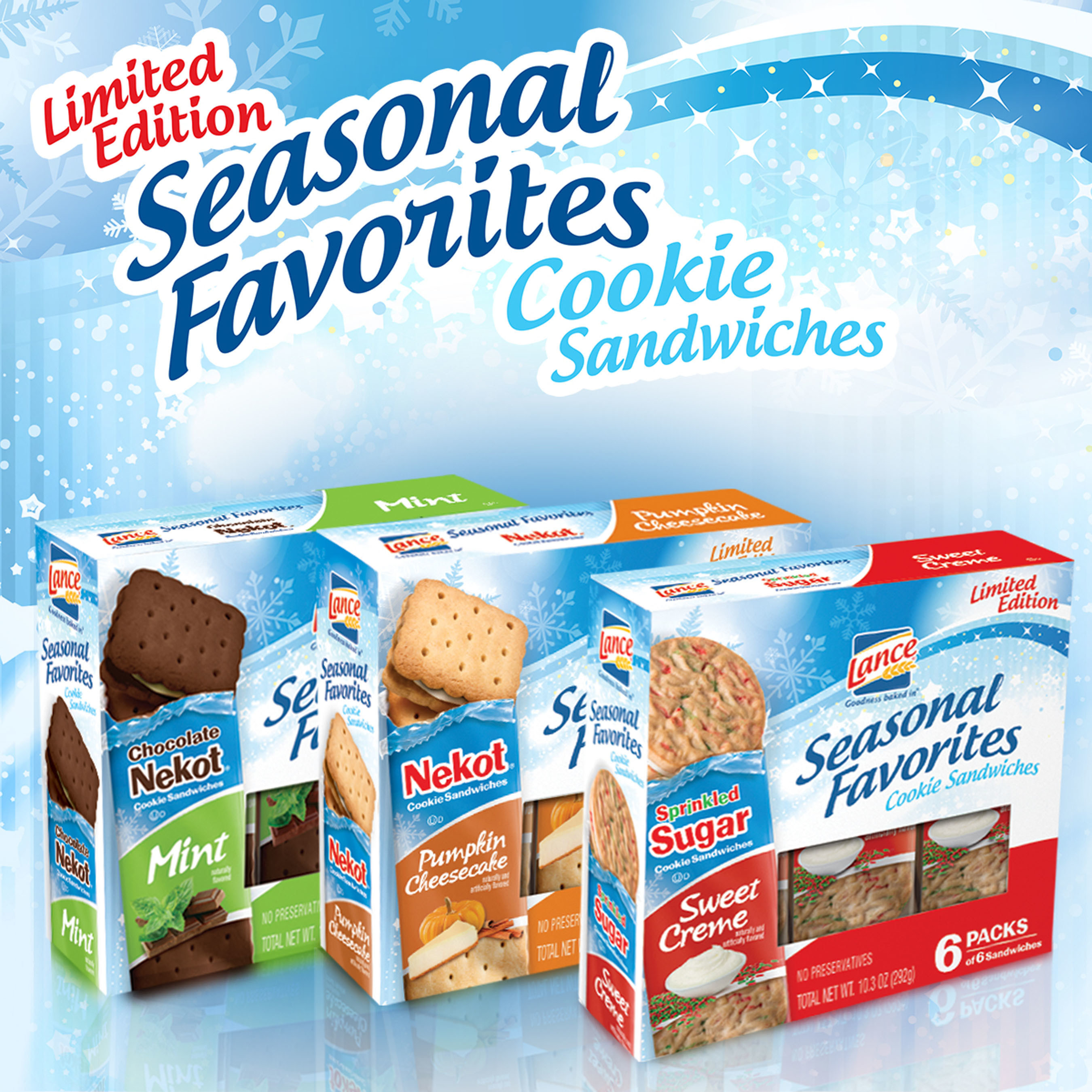 Lance(R) Seasonal Favorites Cookie Sandwiches