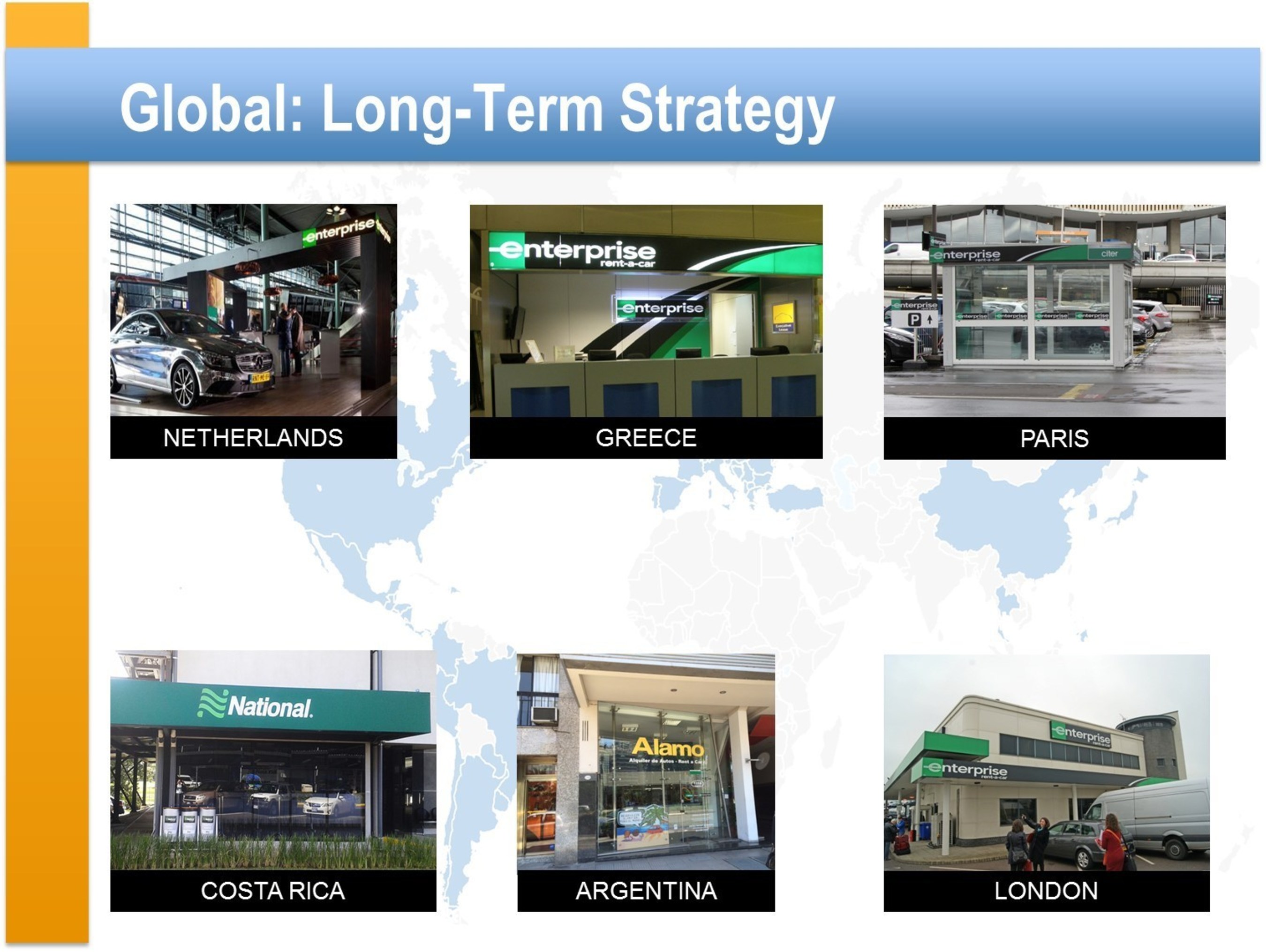 Enterprise Holdings - the largest car rental company in the world - owns and operates National Car Rental and Alamo Rent A Car, as well as the flagship Enterprise Rent-A-Car brand, with more than 8,600 locations in 70 countries.