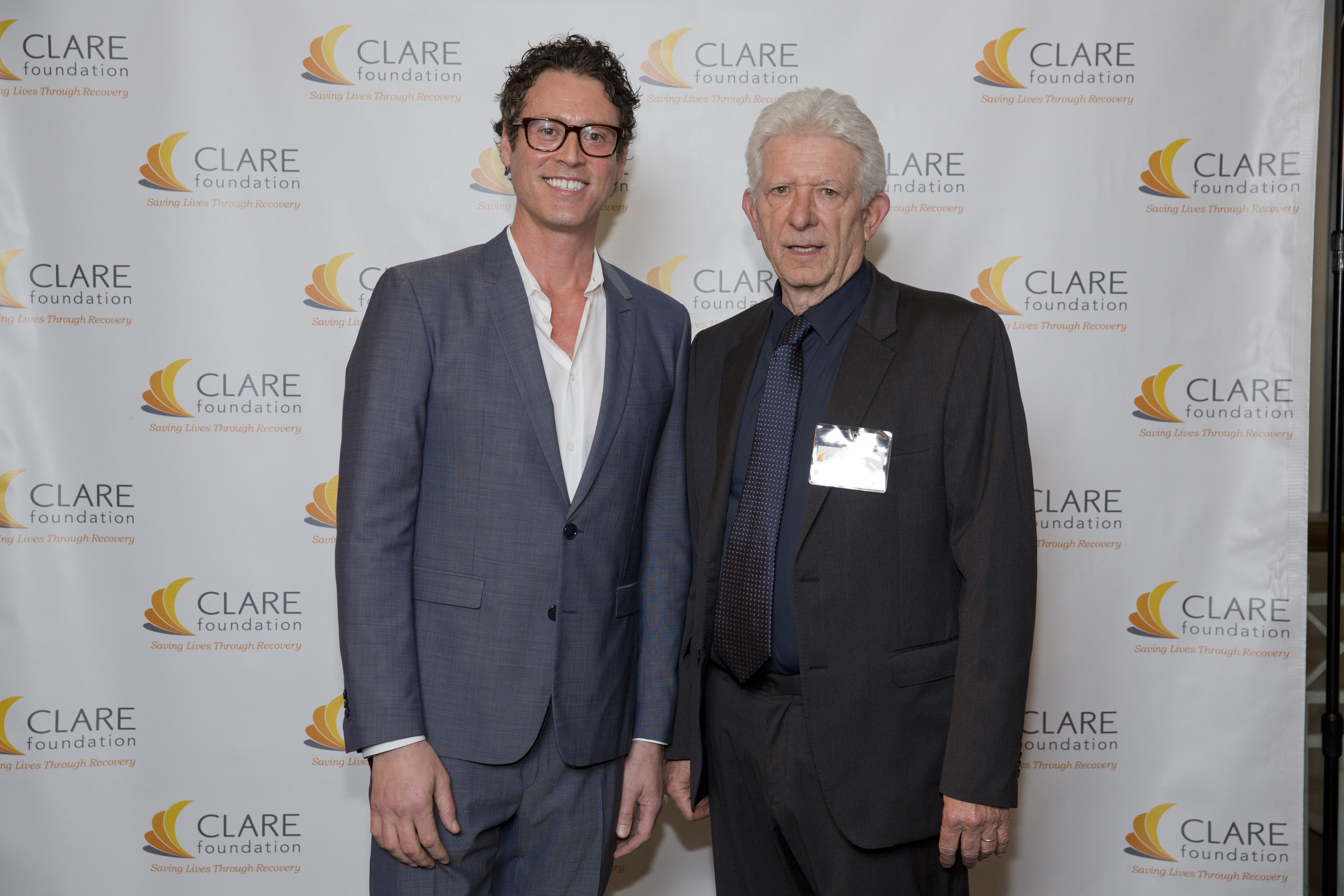 CLARE Client of the Year Award Honoree Craig Borten, CLARE Foundation Executive Director Nicholas Vrataric