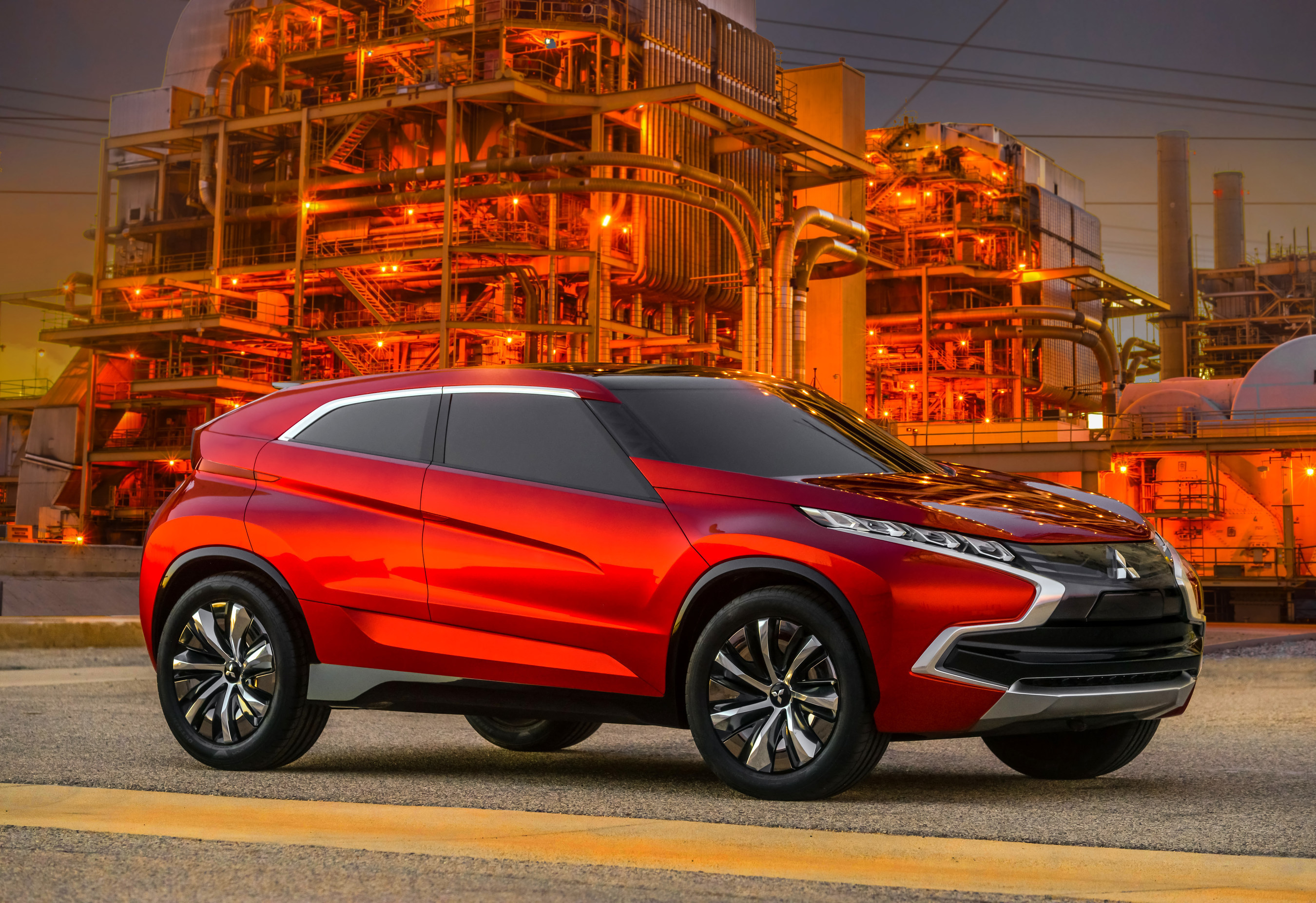 The Mitsubishi Concept XR-PHEV made its North American debut at the Los Angeles Auto Show