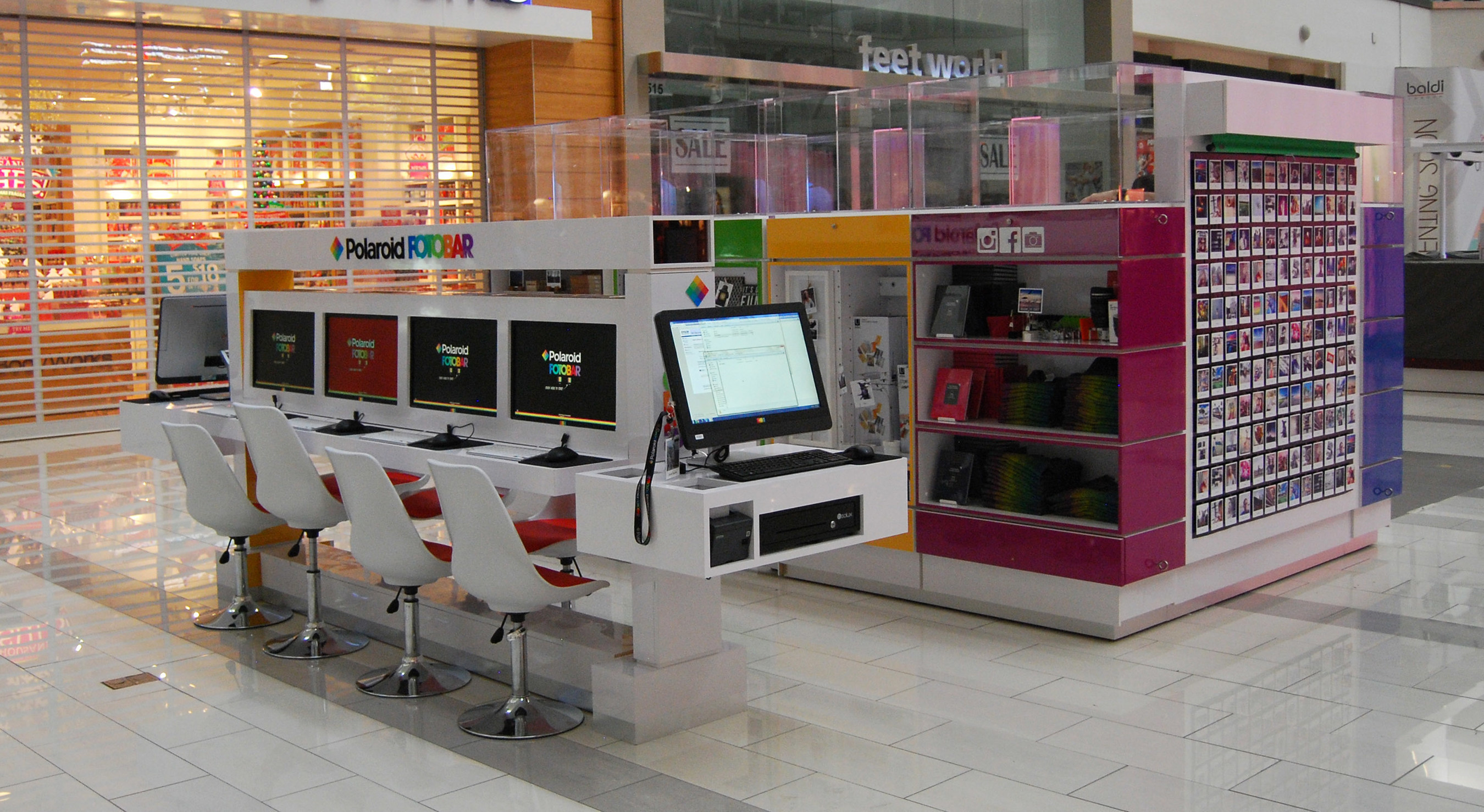 First of seven California Polaroid Fotobar micro-retail locations open at Westfield Culver City. The remaining locations are set to open before Christmas.