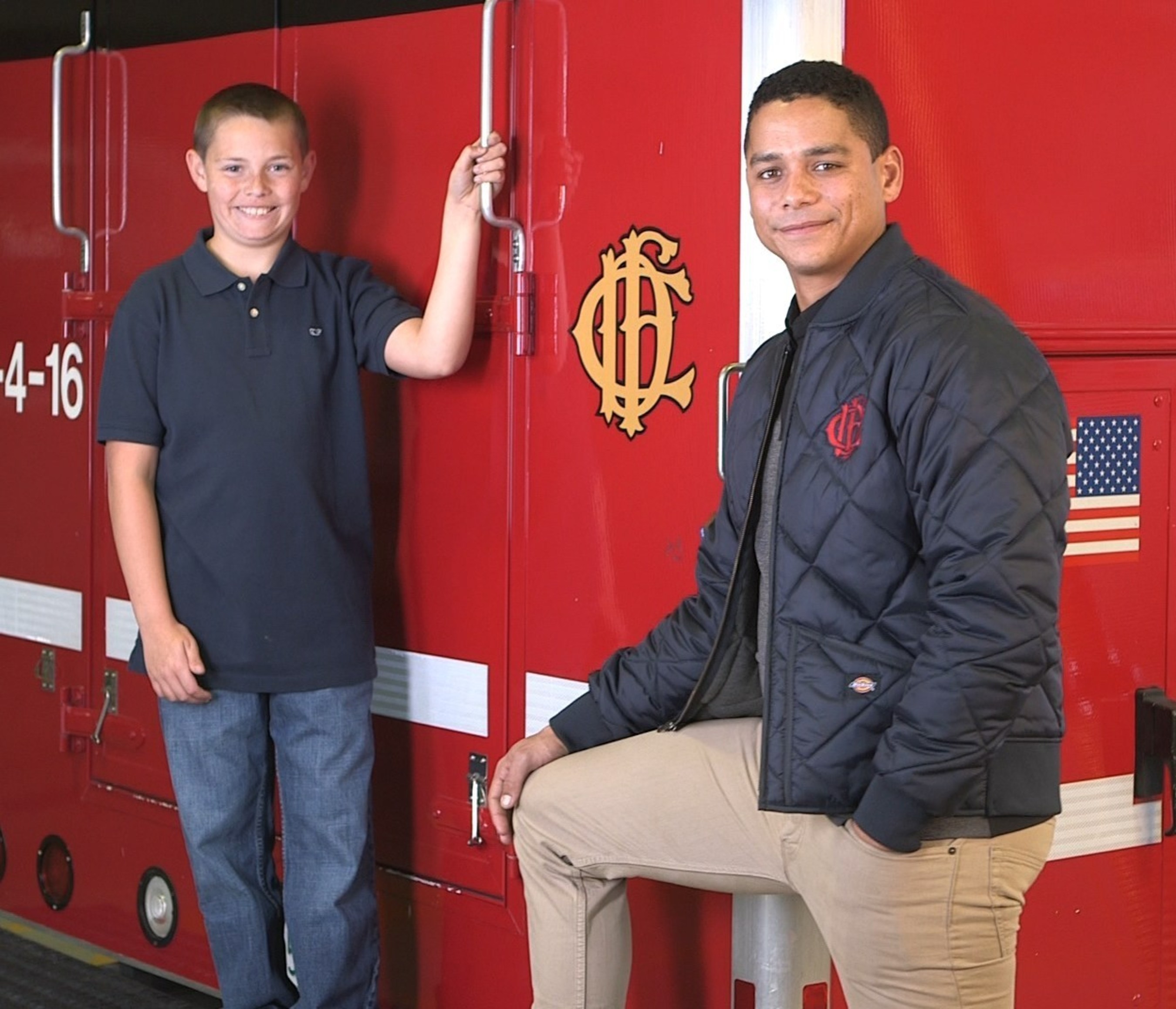 Charlie Barnett of NBC's Chicago Fire teams with Shriners Hospitals for Children and their patient Ollie to reduce the risks of house fires and burn injuries this holiday season.