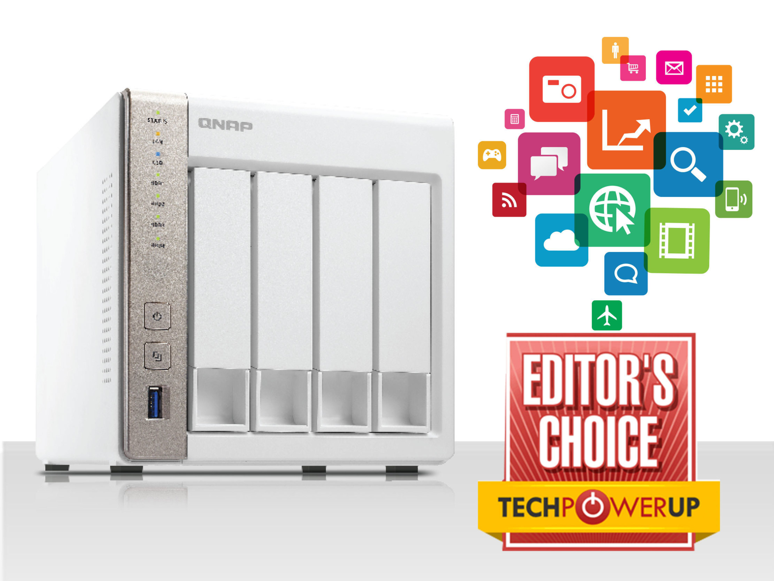 QNAP(R), Inc. is excited to announce that popular tech media outlet TECHPOWERUP has awarded the QNAP TS-451 the Editor's Choice award.