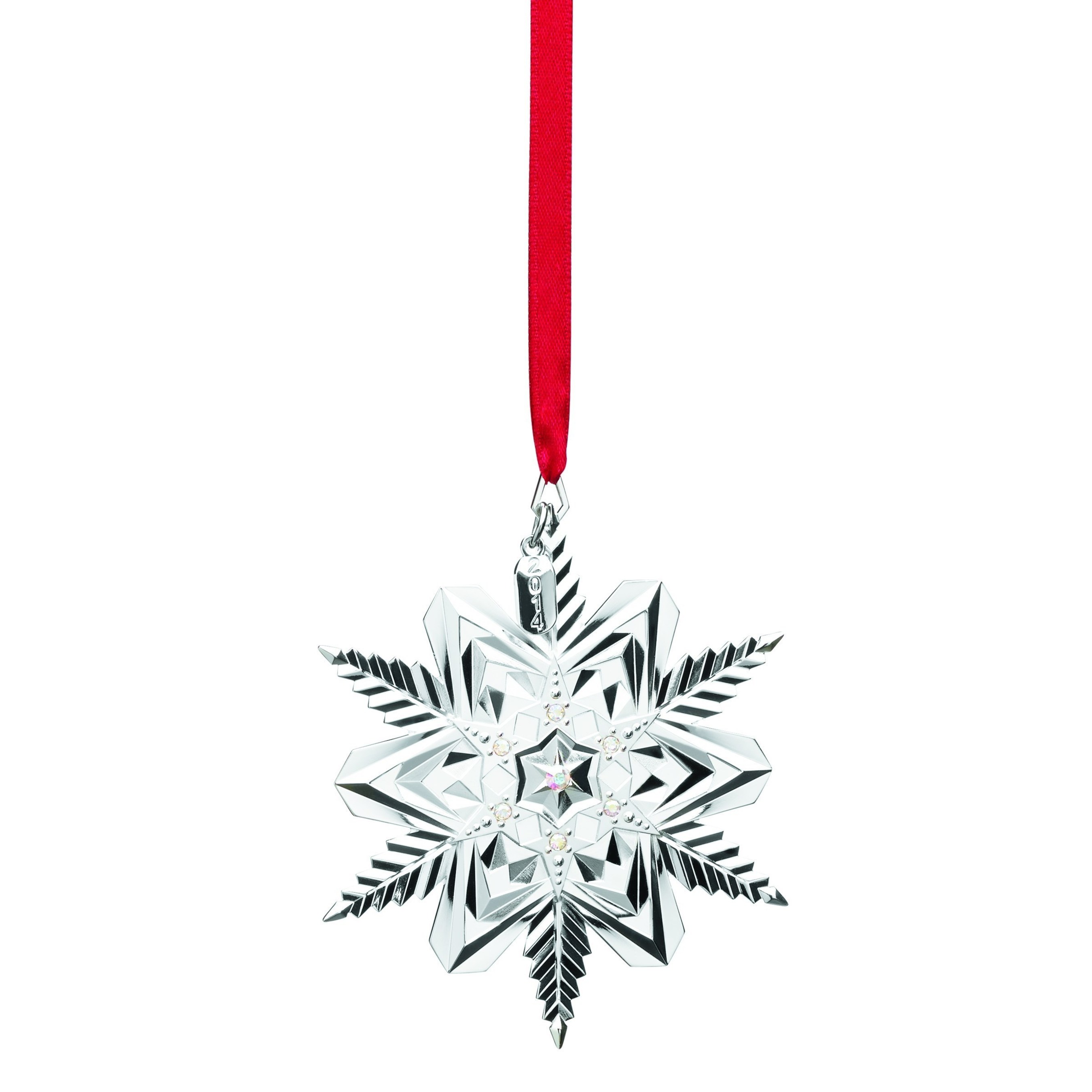Lenox 2014 Snow Majesty Snowflake Ornament - This dazzling silver plated piece is the 10th in the series making it a great collectible.