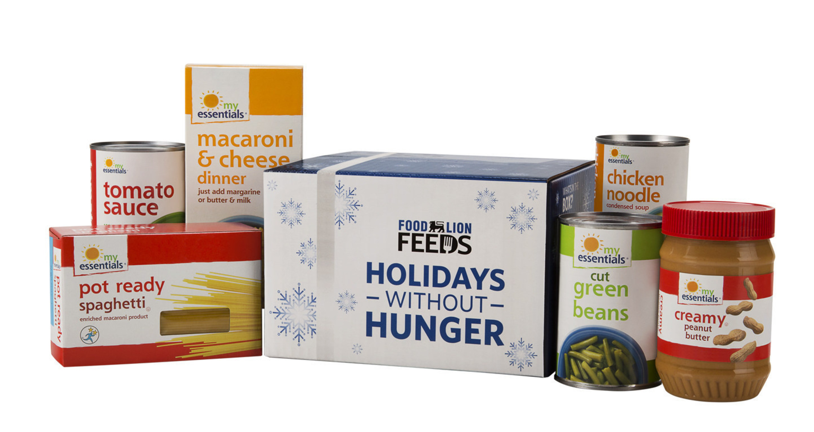 This holiday season, Food Lion is partnering with customers in its more than 1,100 stores, Nov. 19 – Dec. 23, to help solve hunger through its Food Lion Feeds "Holidays Without Hunger" campaign. Through the campaign, customers can purchase and donate a specially-marked "Holidays Without Hunger" food box for $5, while supplies last, or make a cash donation at checkout. One hundred percent of cash donations benefit Feeding America(R), the largest domestic hunger relief charity, and its network of local food banks.